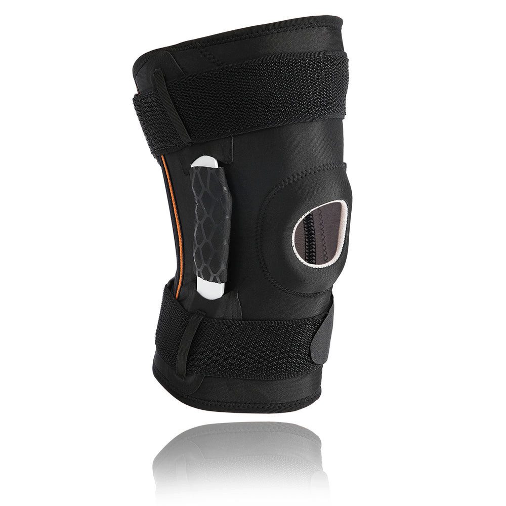 HMS Kniebandage Knieorthese Kniestütze Sportbandage (Spar-Set, 1-tlg., 31 x 20 cm elastisch), Klettverschluss, Gel-Kissen, Seitenstabilisatoren