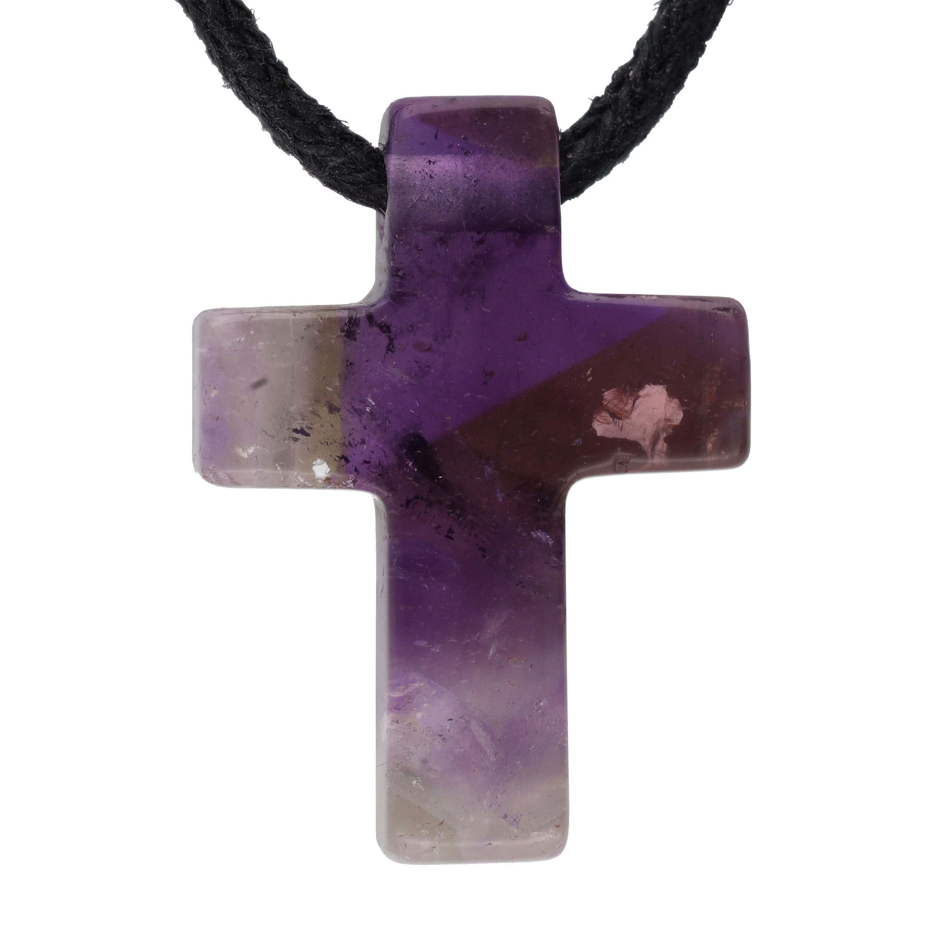 Lebensquelle Plus Kettenanhänger Amethyst Kreuzanhänger