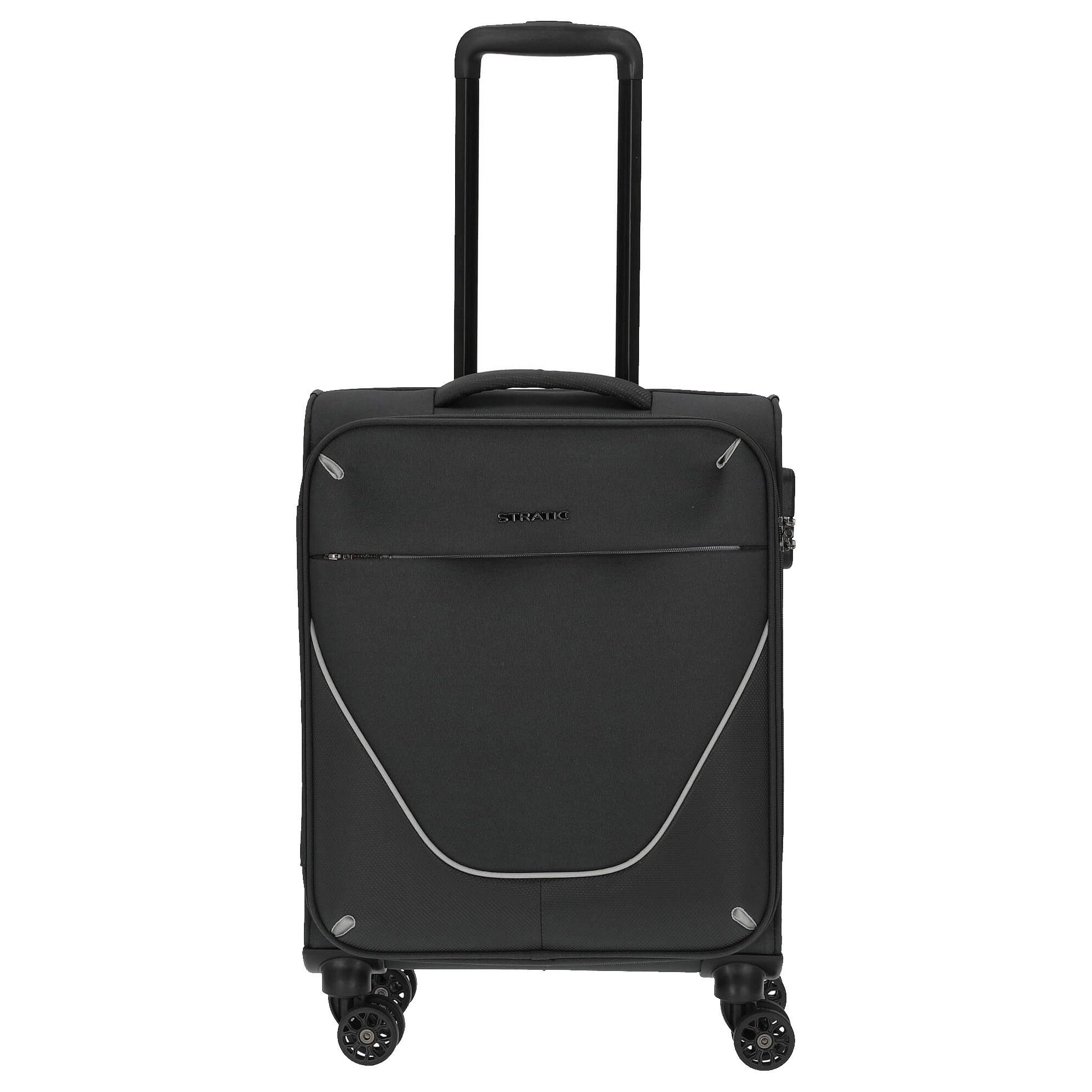 Stratic Trolley Strong - 4-Rollen-Trolley S 55 cm, 4 Rollen anthracite | Koffer