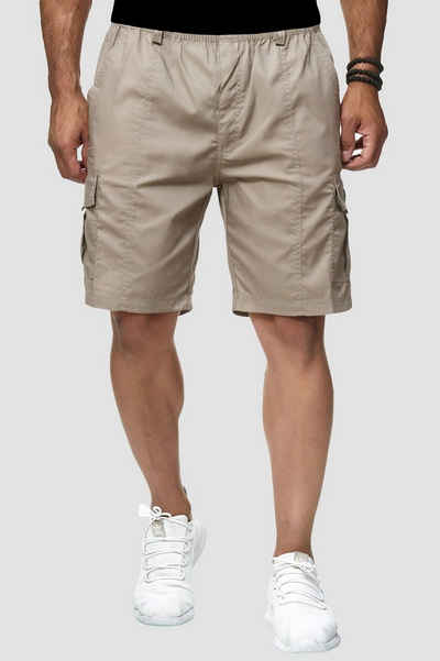 Egomaxx Cargoshorts Cargo Shorts Kurze Bermuda Hose 6429 in Beige