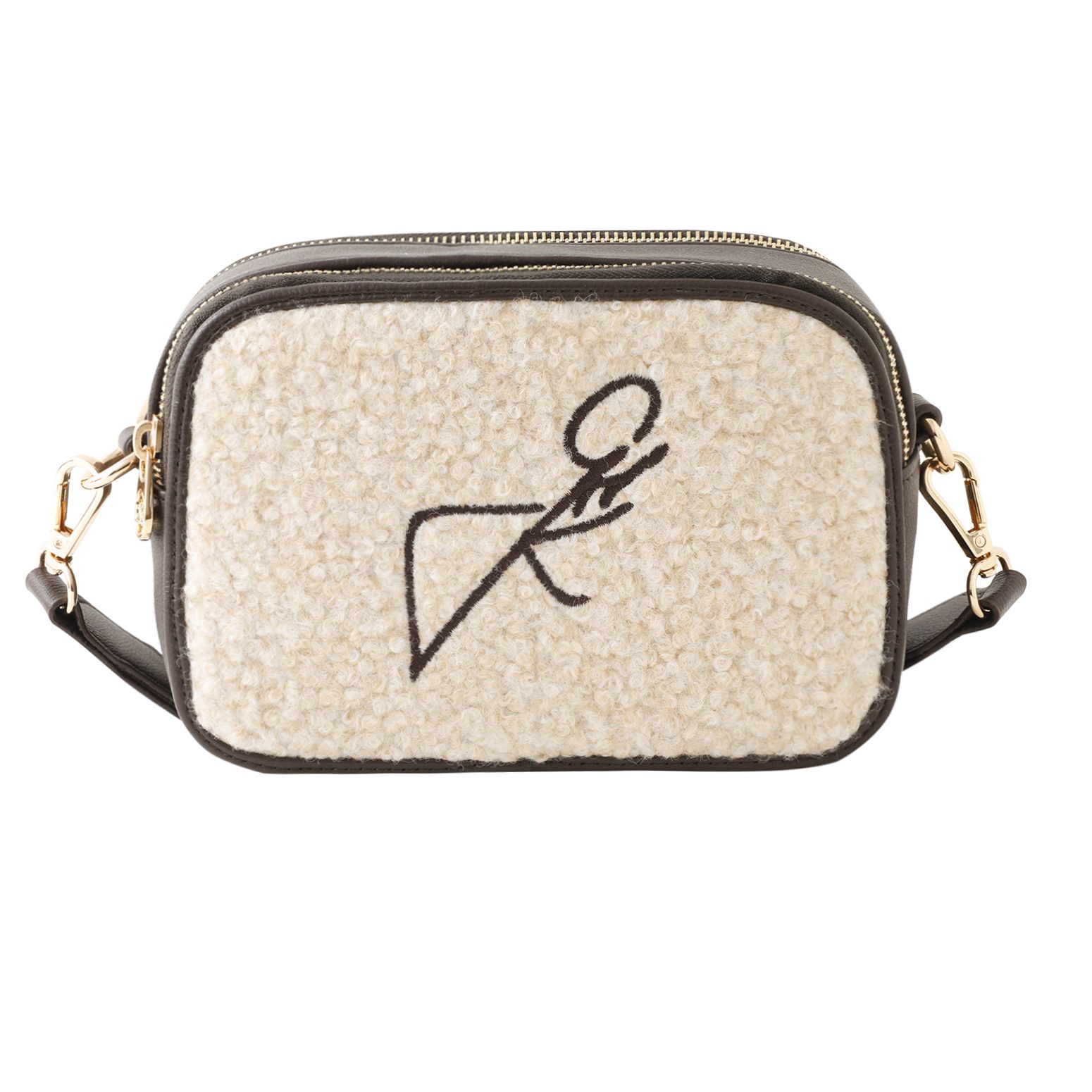 MARCO TOZZI by GMK Umhängetasche, Damen Schultertasche mit auffälliger Logo-Signatur als Stickerei