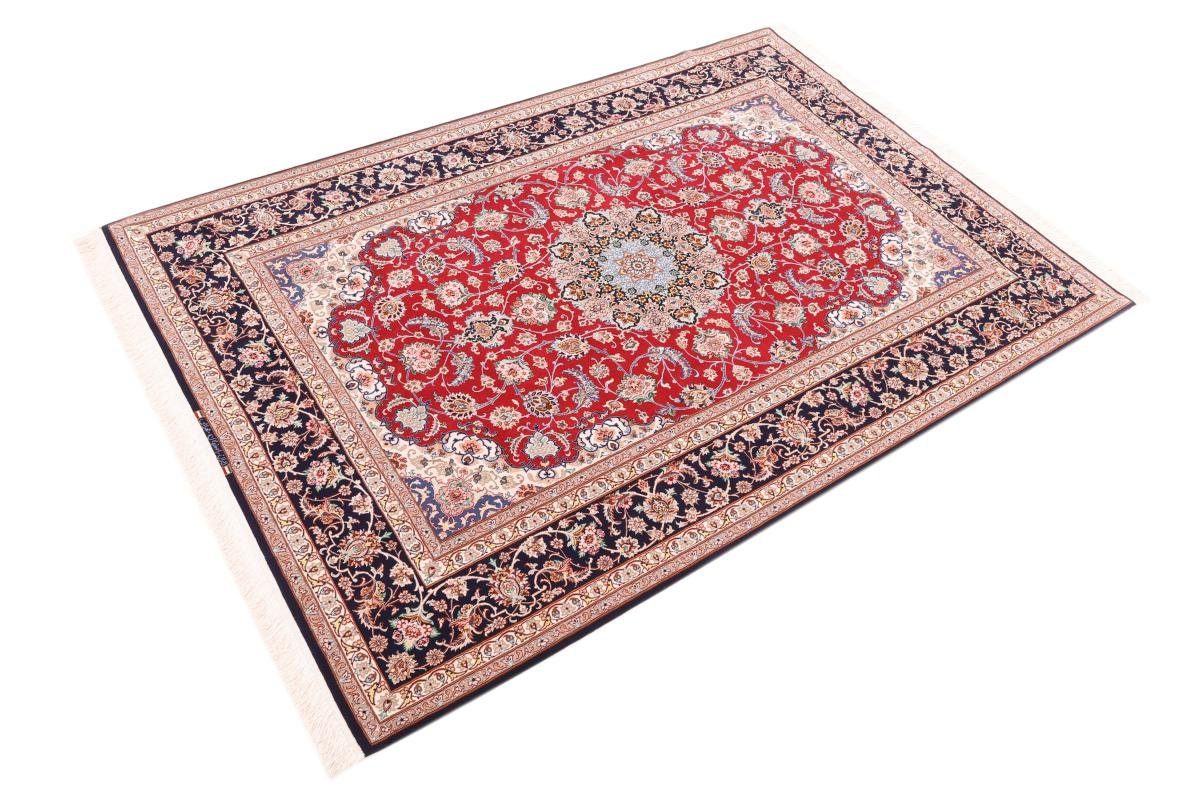 Orientteppich Isfahan Seidenkette mm 6 Handgeknüpfter Nain rechteckig, Orientteppich, Höhe: 164x243 Trading