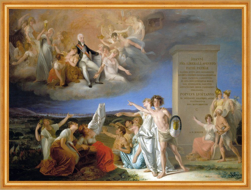 Kunstdruck Allegory to the virtues of the Prince Regent Joao de Sequeira B A2 014