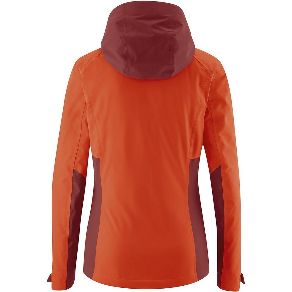 Maier Sports Outdoorjacke Jauk W Wanderjacke für Damen, Winter-Jacke  wasserdicht und atmungsaktiv, Verstellbare Kapuze: abnehmbar und im Kragen  verstaubar