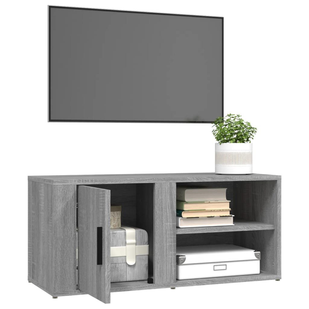 Grau cm 80x31,5x36 Stk 2 vidaXL TV-Schränke TV-Lowboard Holzwerkstoff TV-Schrank Sonoma