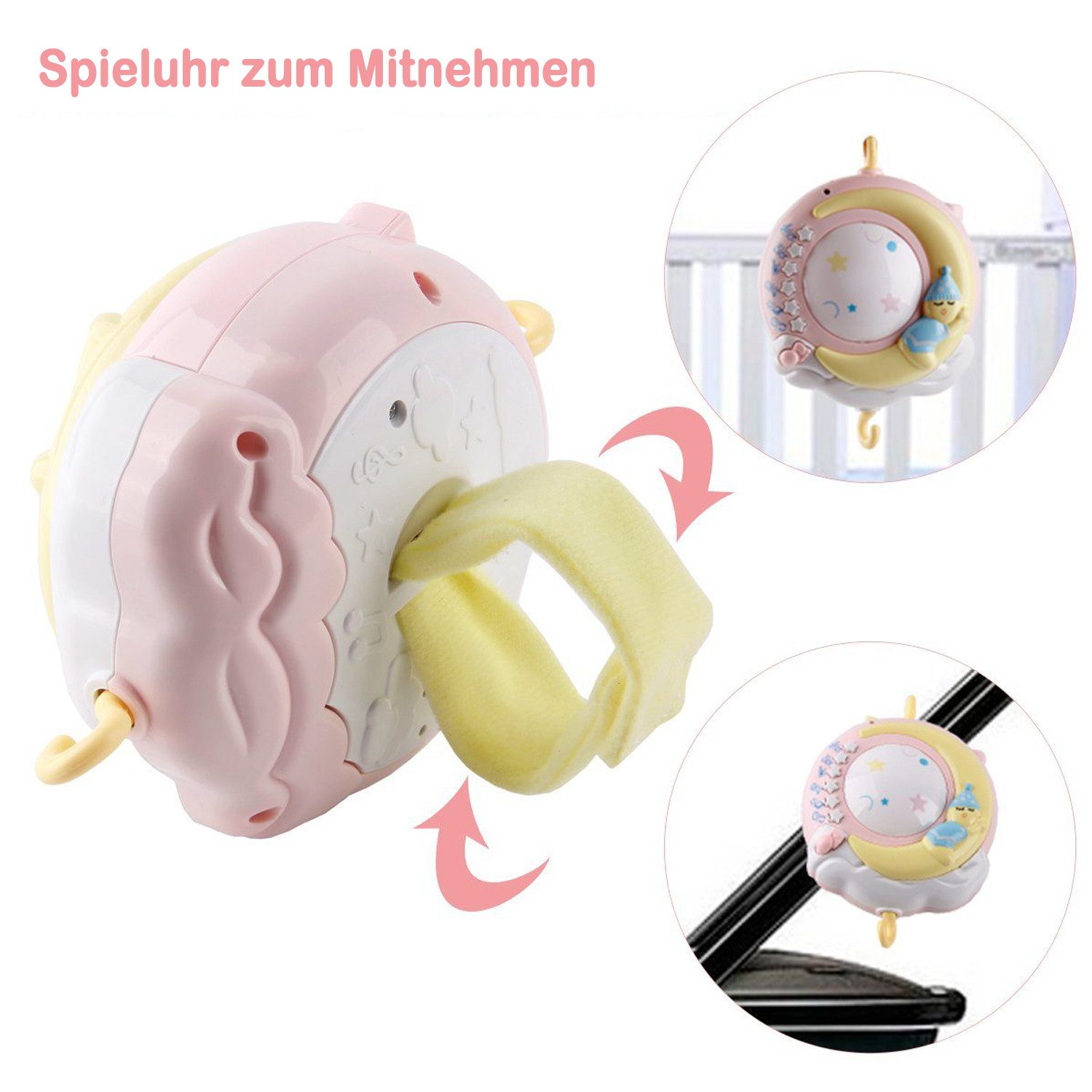 Esun Mobile Baby Mobile für Kinderbett Krippe mit Licht und Musik,Projektor günstig online kaufen