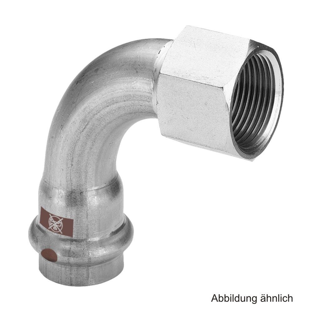 Wasserrohr Viega Temponox Übergangsbogen 90° mit IG, Modell 1714.5, 28 mm x 1"