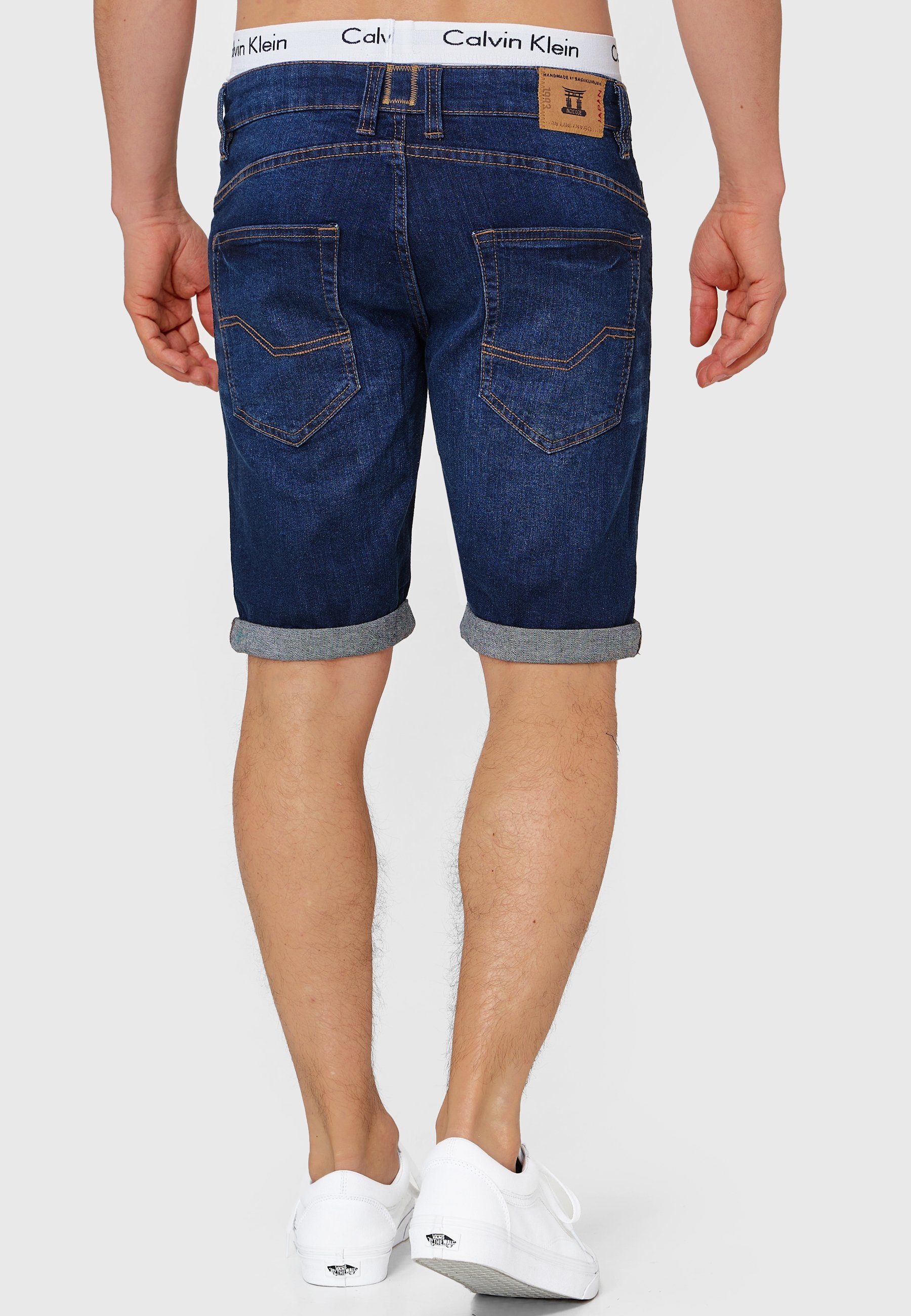 INDICODE Jeansshorts Herren Roberts Jeans Shorts Herrenshorts aus elastischer Baumwoll-Qualität – Bild 5 von 5