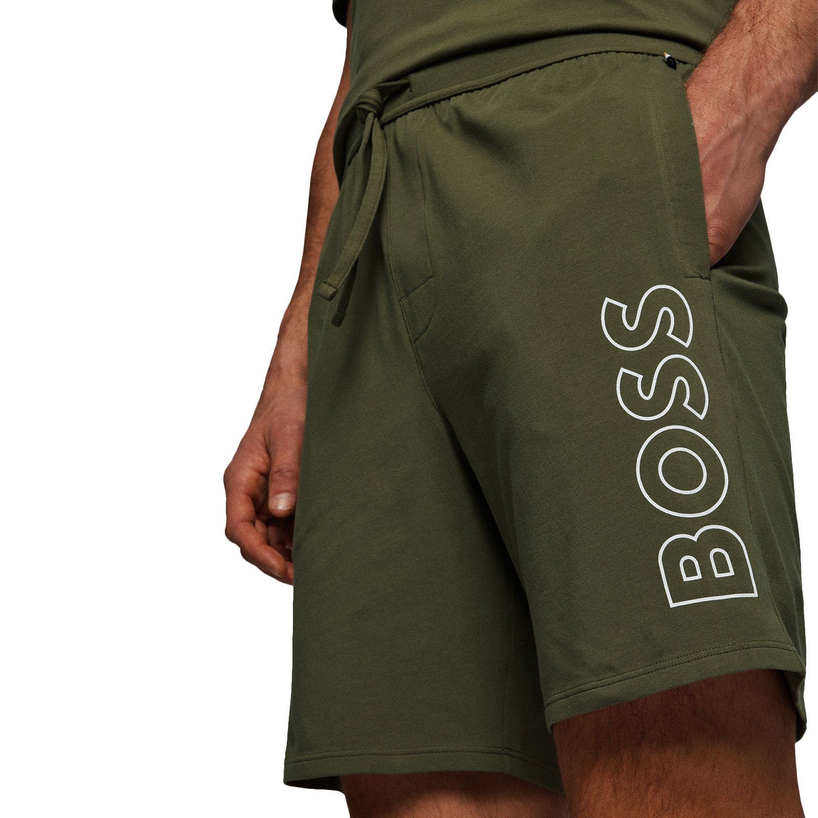 und open mit BOSS green Zugband Seitentaschen Shorts Identity 381