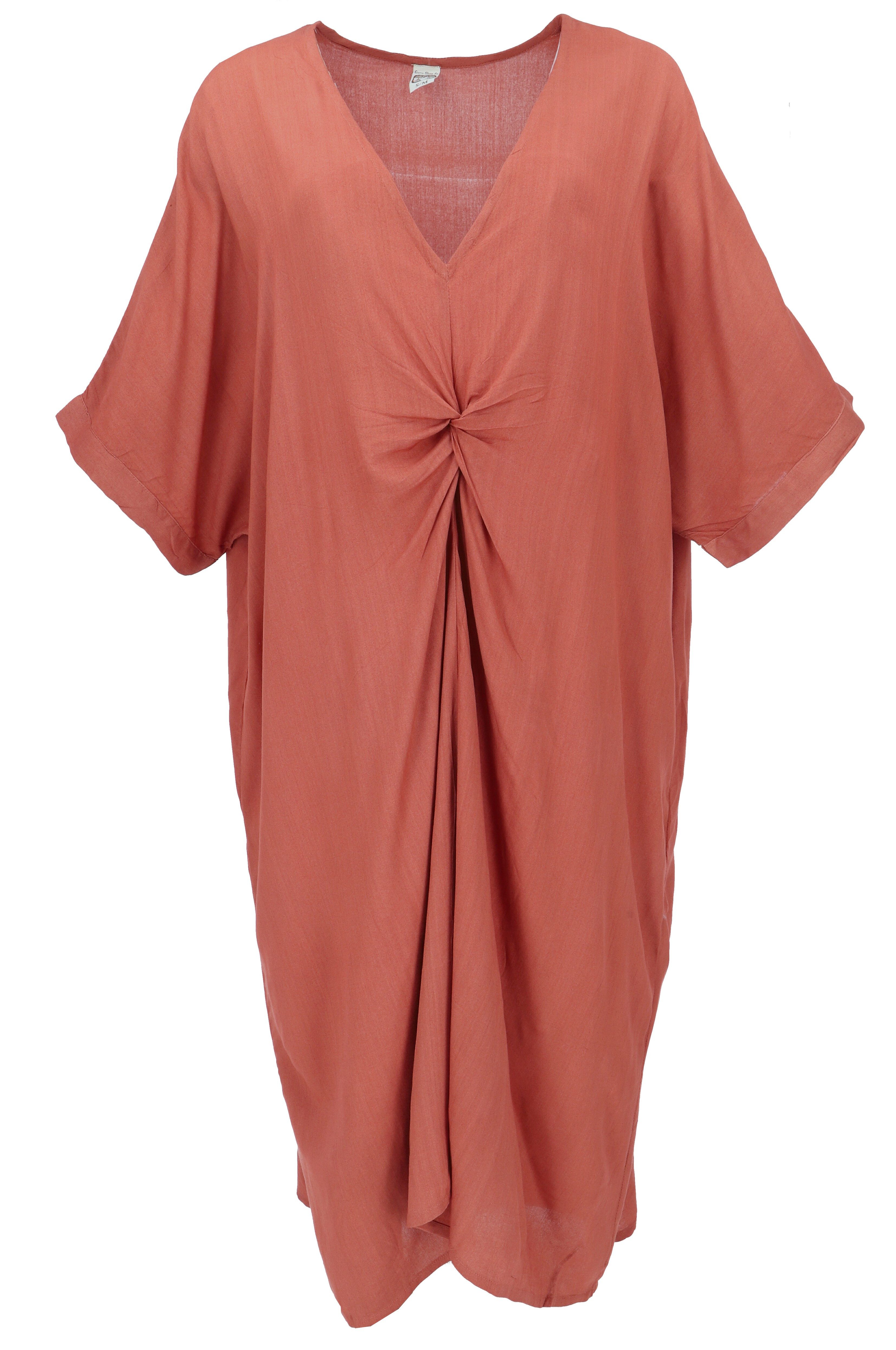 Guru-Shop Midikleid Lockeres Oversize Kaftankleid, Plus size Kleid.. alternative Bekleidung