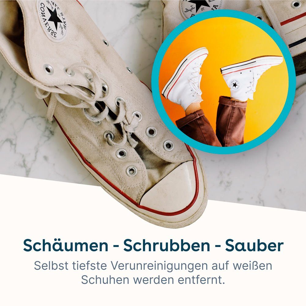 eco:fy Schuh-Reinigungsschaum Schuhreiniger (1-St. Wirkungsvoller Reiniger für das Schuh-Obermaterial und die Sohlen)