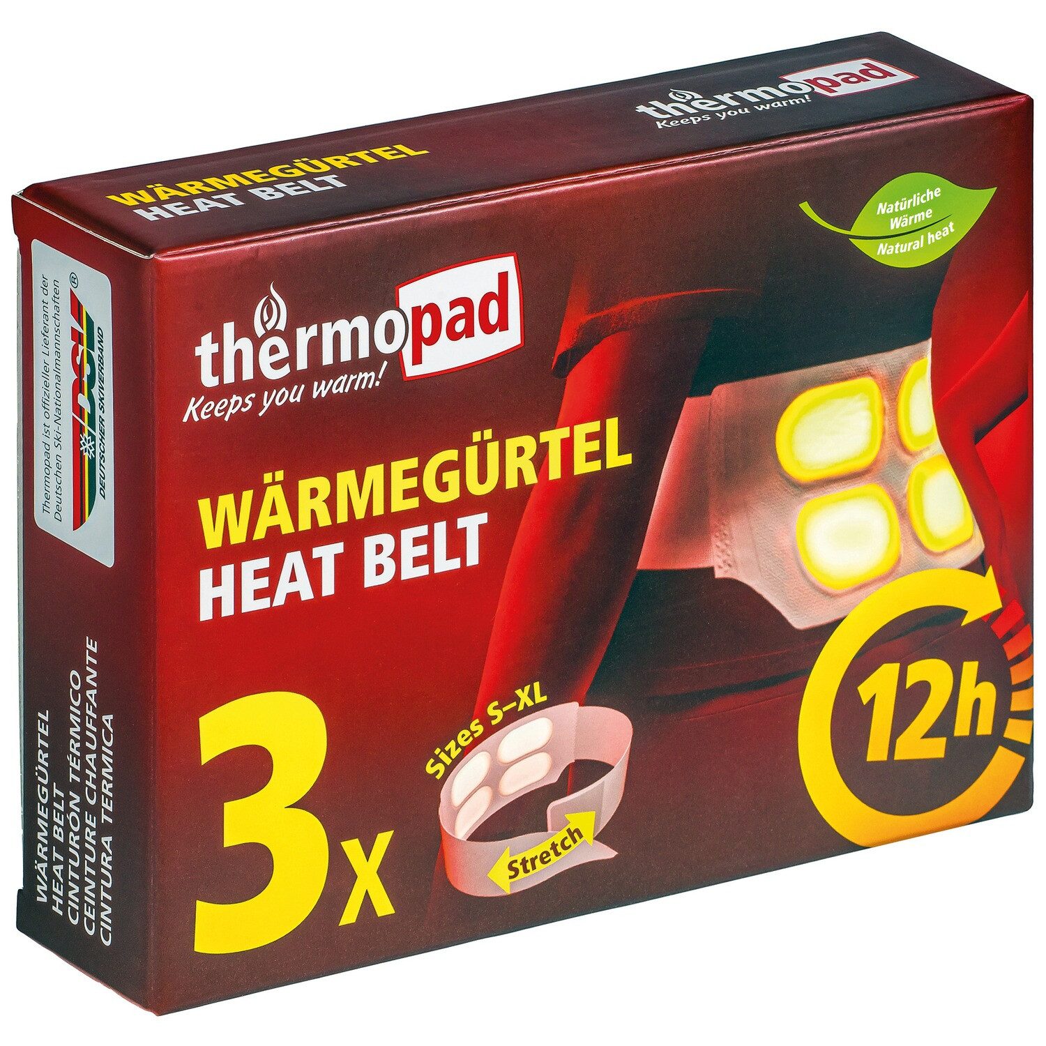 Thermopad Körperwärmer Wärmegürtel – 3 Stück
