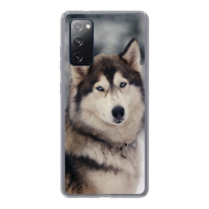MuchoWow Handyhülle Porträt eines Huskys Phone Case Handyhülle Samsung Galaxy S20 FE Silikon Schutzhülle