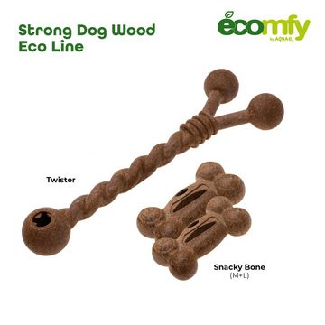 Comfy Spielknochen Ecomfy - Strong Dog Wood Twister Hundespielzeug, 30 cm, aus Recyceltem Holz