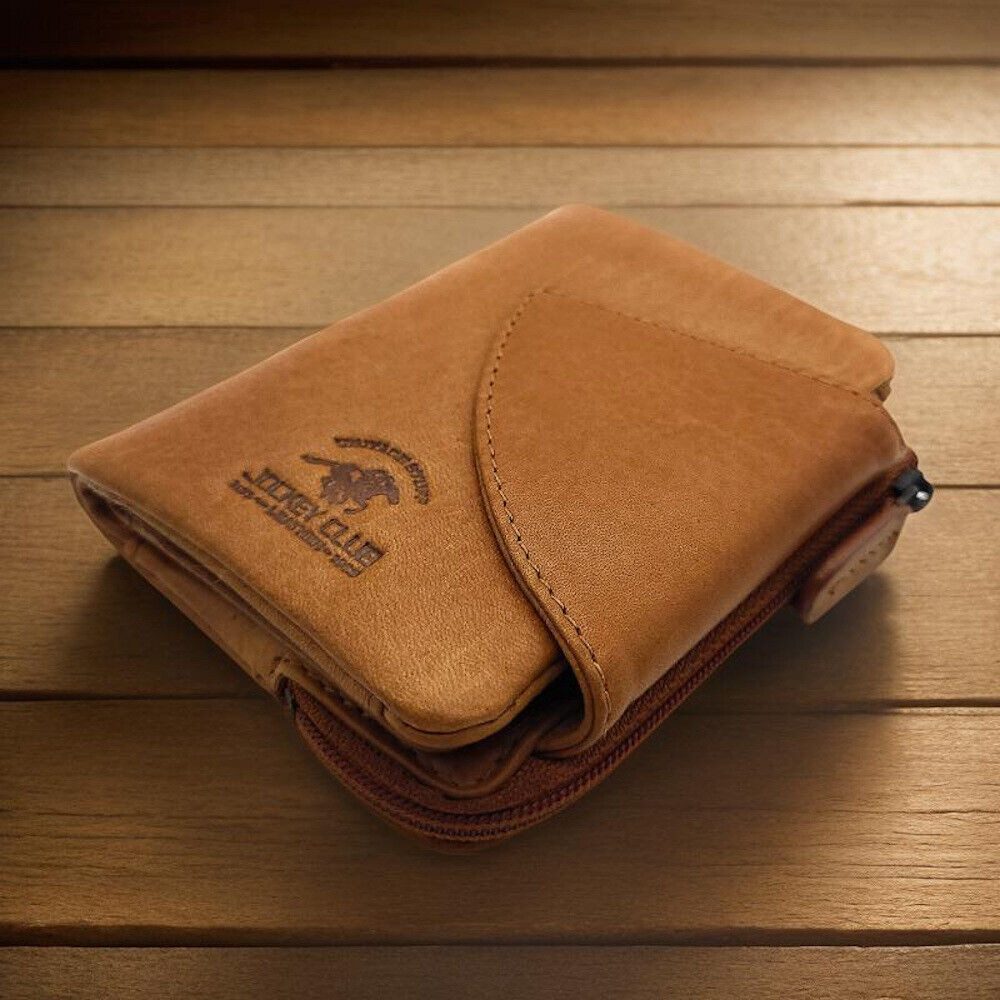 JOCKEY CLUB Mini Geldbörse kleines echt Leder Portemonnaie, Geldbeutel mit günstig online kaufen