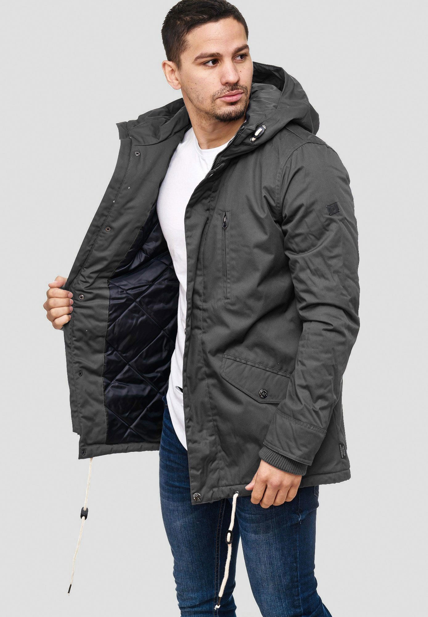 Indicode Wintermantel Herren Chance Herrenparka Herrenjacke