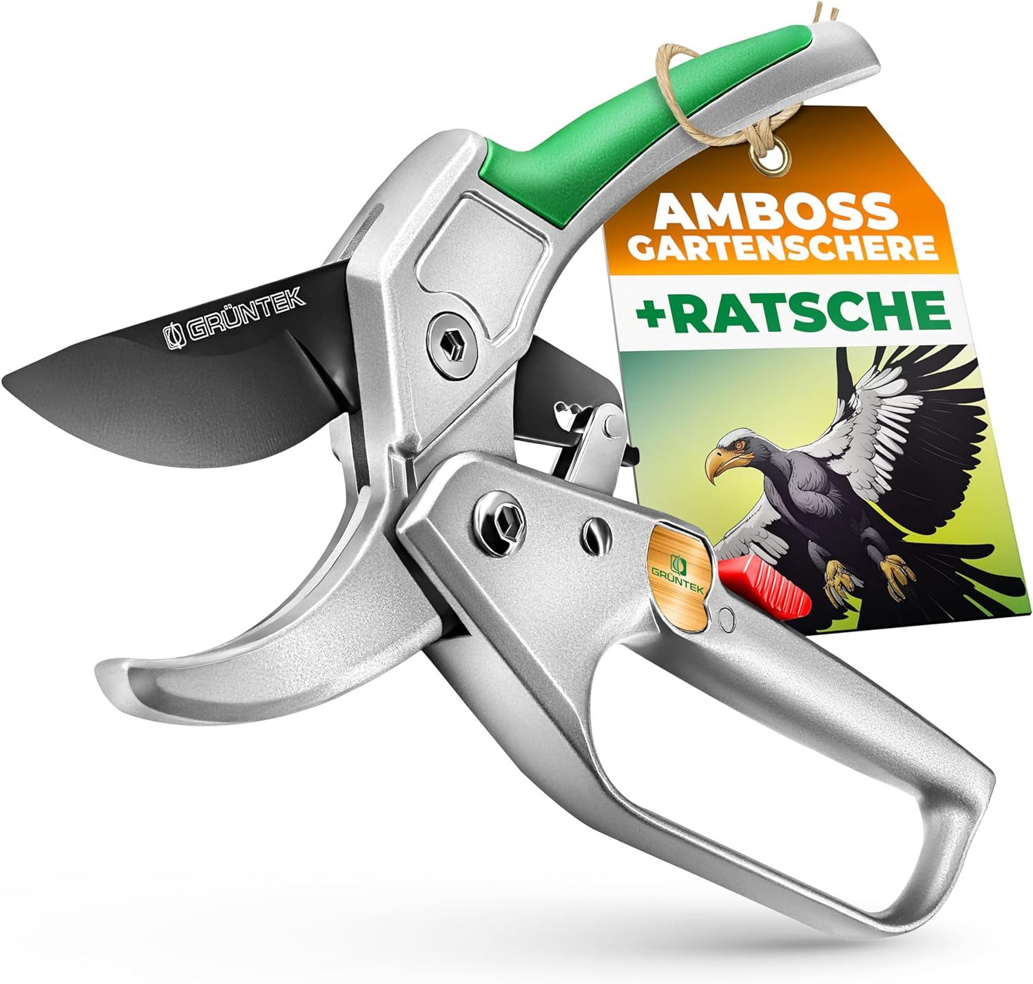 GRÜNTEK Gartenschere Amboss Strauchschere KONDOR 200 günstig online kaufen