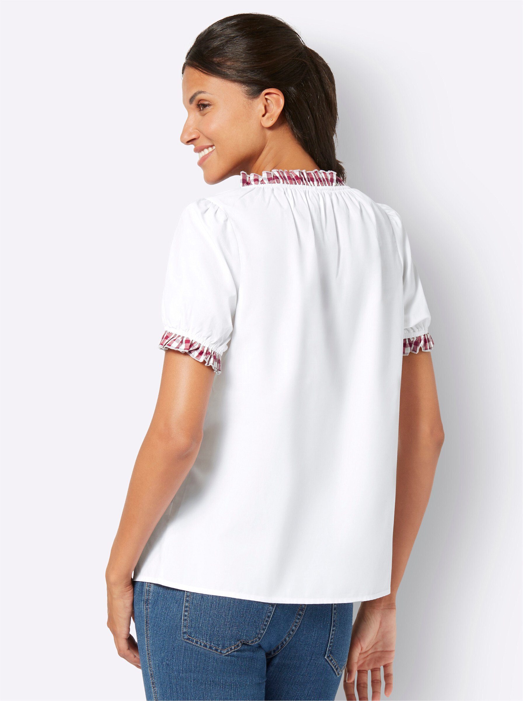 Sieh an! Klassische Bluse Trachtenbluse . günstig online kaufen