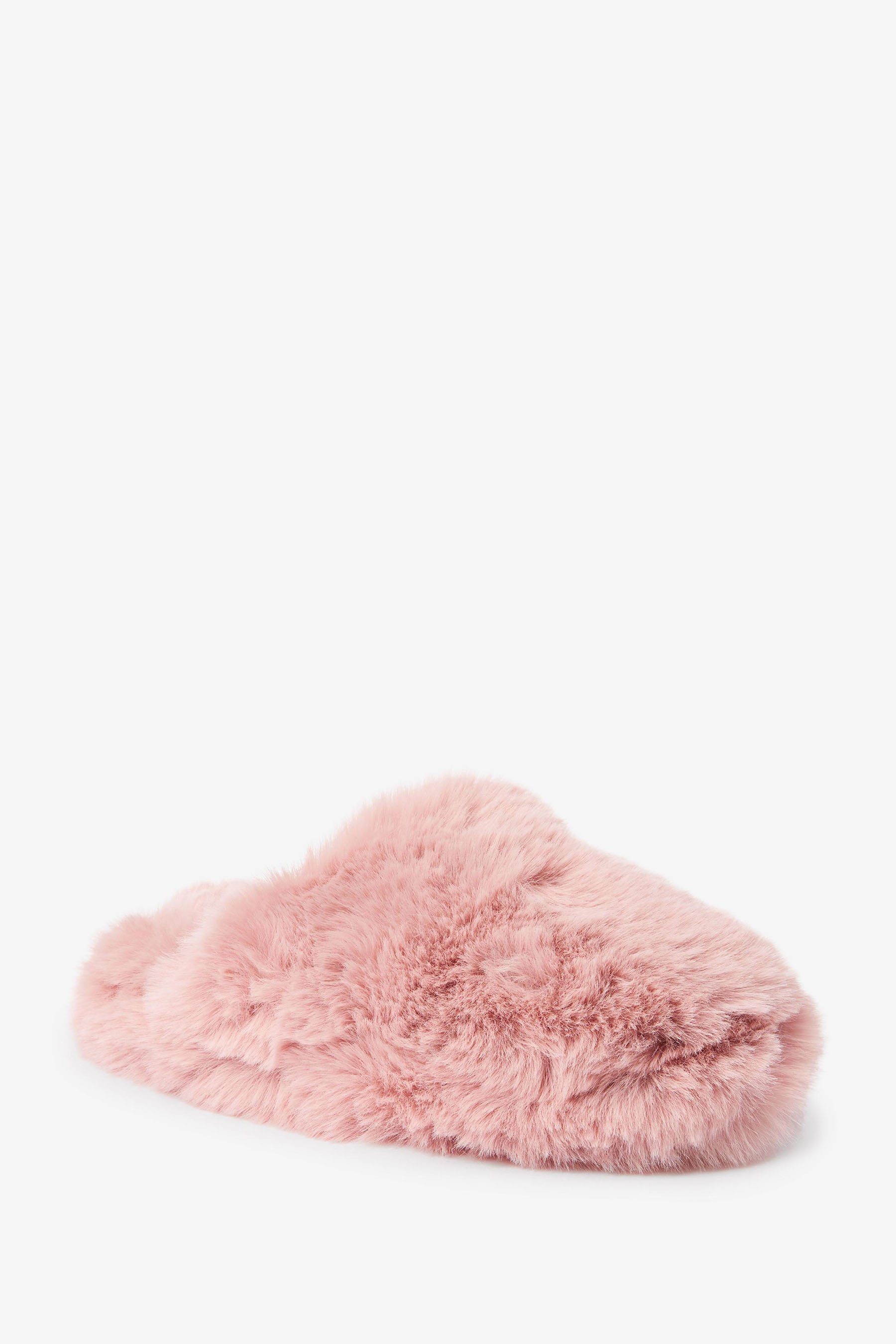 Next Pantolette aus Kunstfell – Next Generation Hausschuh (1-tlg) Pink | Hausschuhe