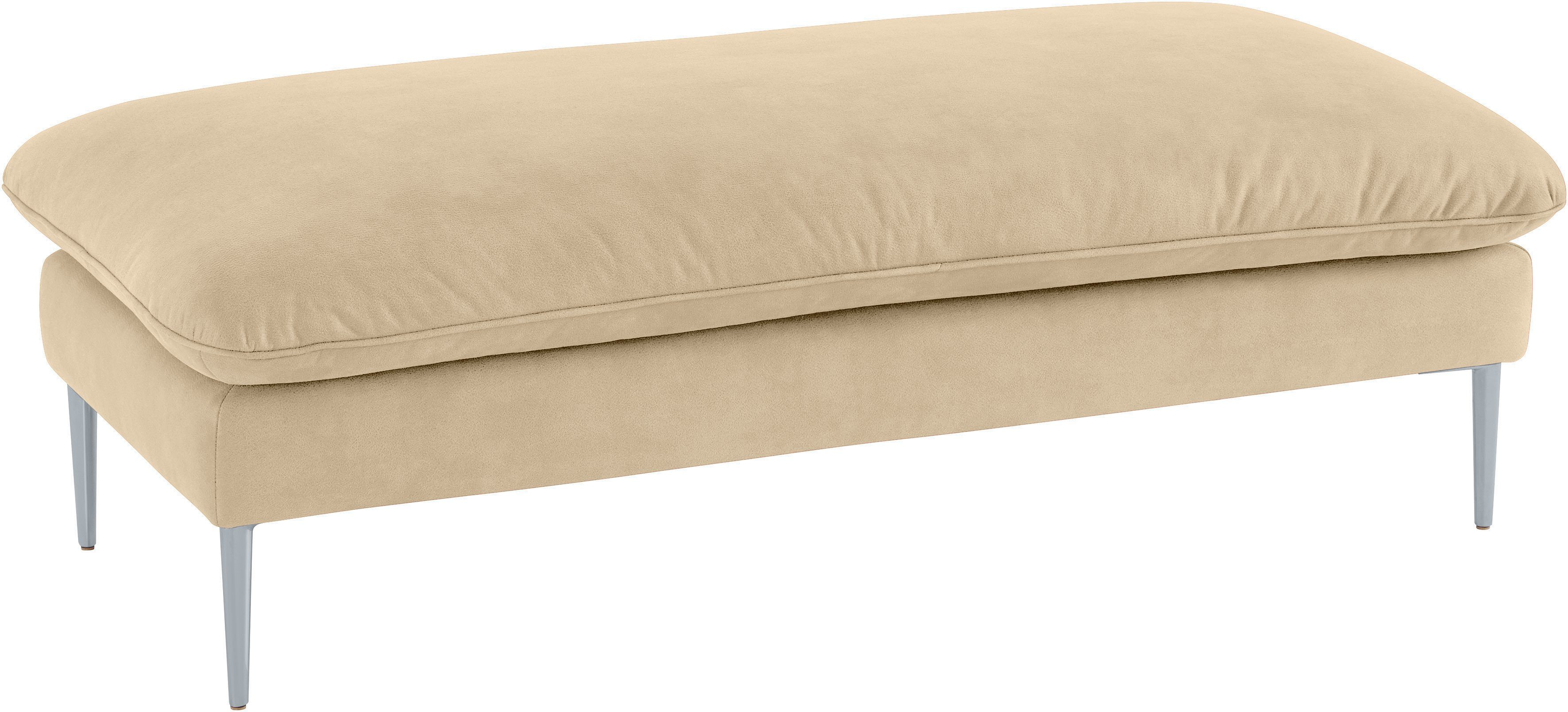 W.SCHILLIG Hocker enjoy&MORE, Füße silber matt, Breite 151 cm