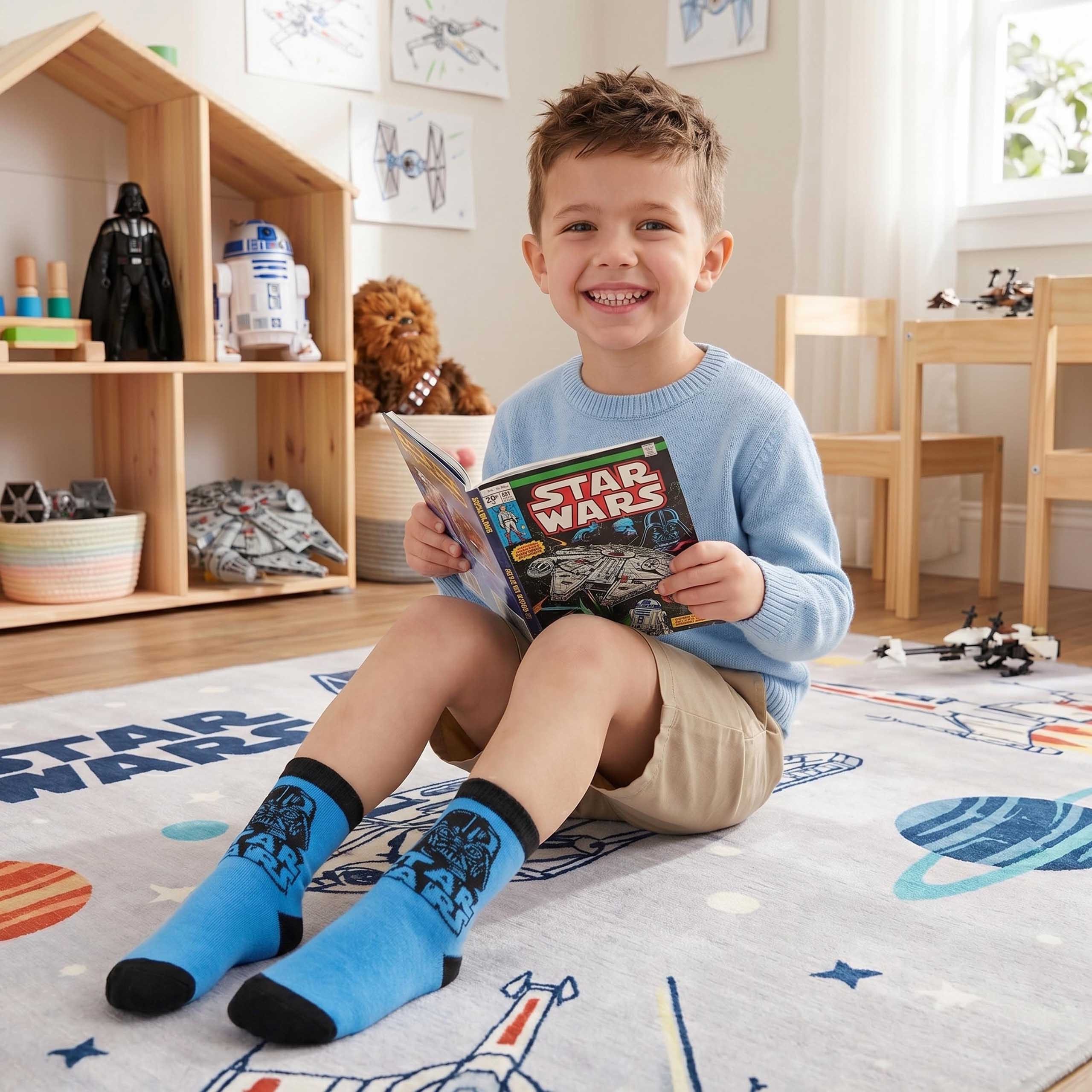 Star Wars Socken DISNEY Star Wars Socken-Set für Jungen, 4er-Pack – Bild 5 von 5
