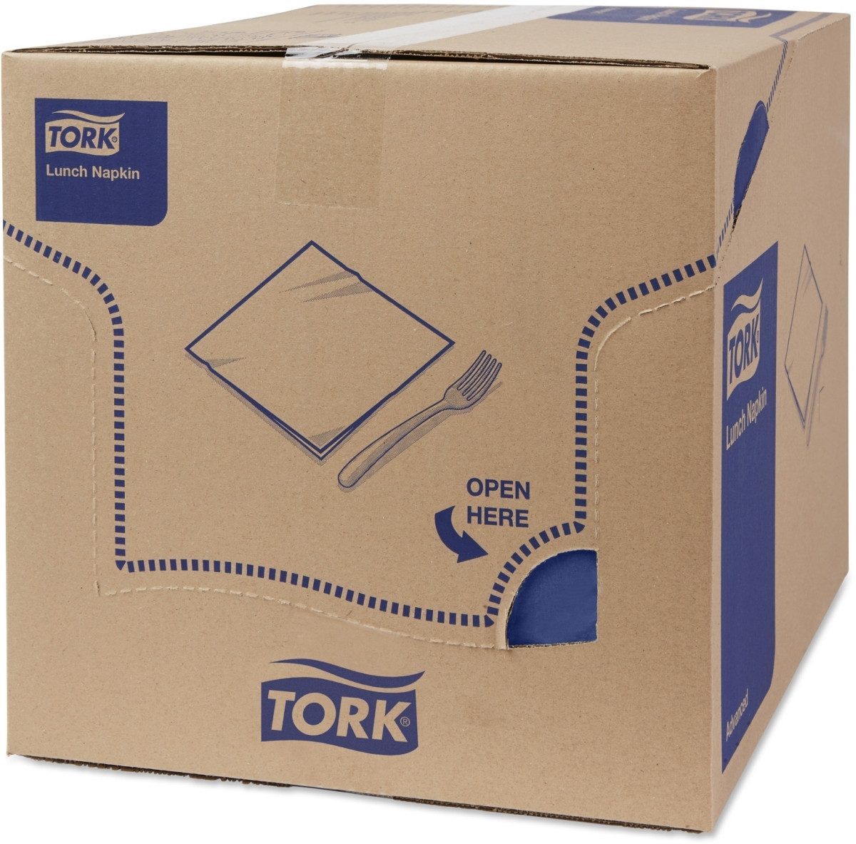 TORK Geschirr-Set Lunchservietten Advanced 33x33cm 1/4 Falz 3-lagig dunkelblau VE=150 St