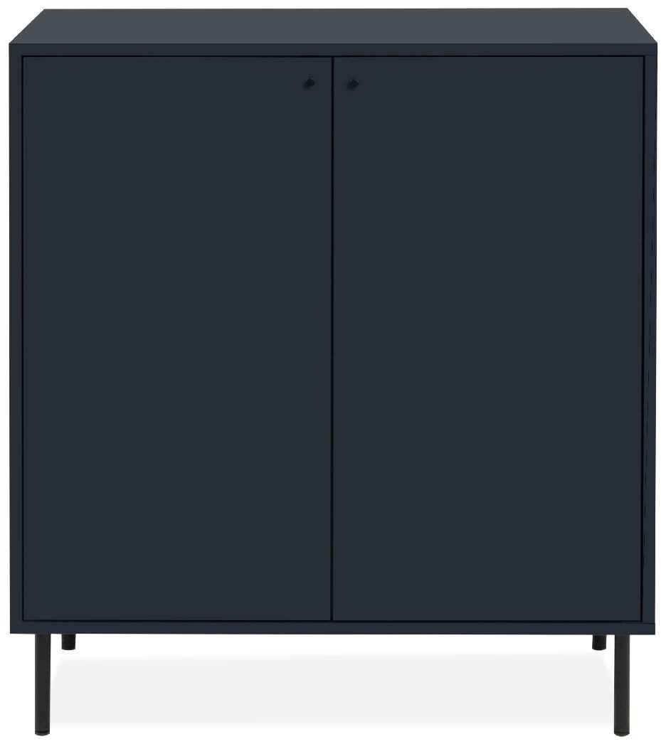 Finori Kommode, Navy blau, Softclose, Modern, Höhenverstellbar, 80 x 90 x 40 cm