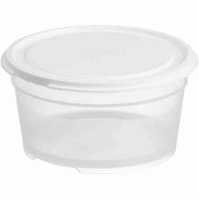 GastroMax Vorratsdose Lebensmittelbehälter rund 0,45 l, Kunststoff