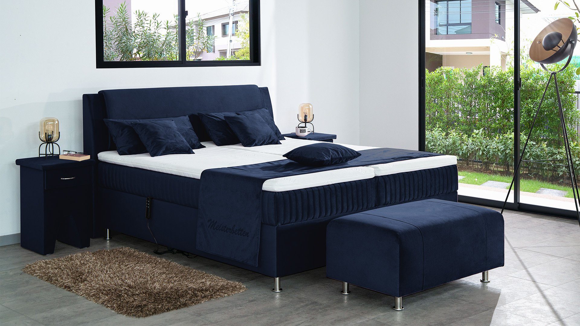 Meisterbetten Boxspringbett Mari (mit Motor, 7-Zonen günstig online kaufen
