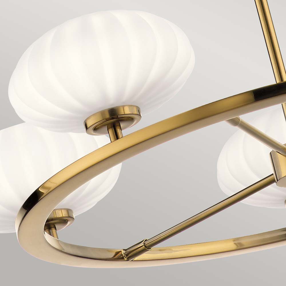 Elstead LIGHTING LED Pendelleuchte, Leuchtmittel nicht inklusive, Hängeleuchte Deckenlampe Badezimmerlampe LED Pendellampe Gold