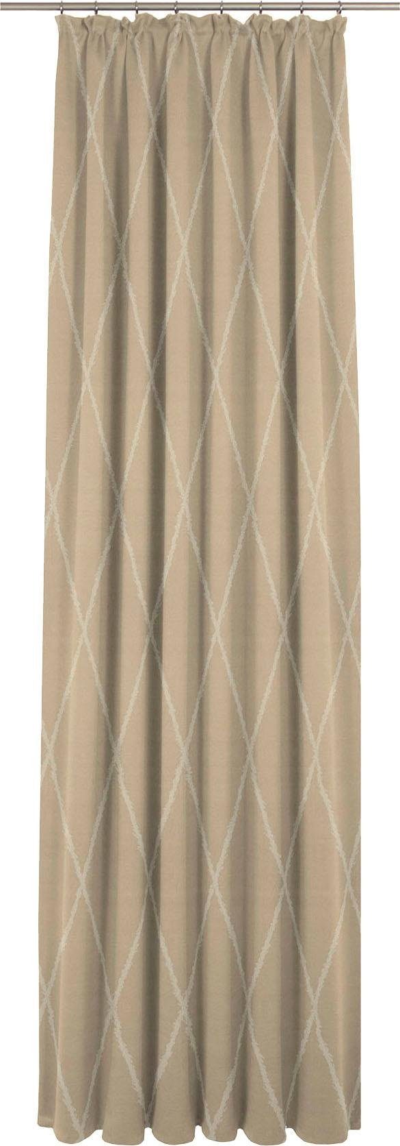 Adam Vorhang Casket Valdelana Light (1 St), Kräuselband, blickdicht, Jacquard, aus 100% Bio-Baumwolle