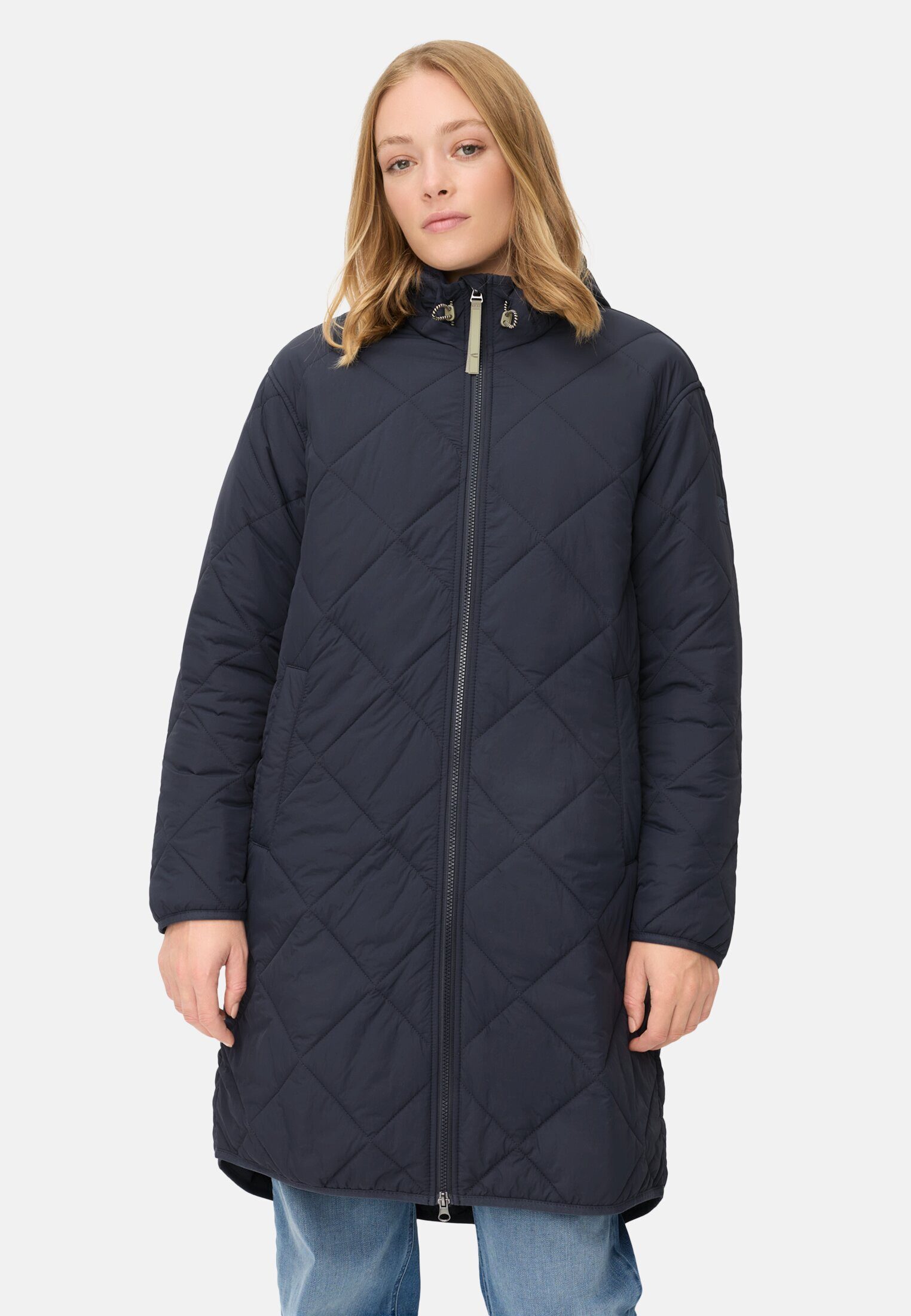 camel active Funktionsparka mit einem Zwei-Wege Reißverschluss Langarm Kapu günstig online kaufen