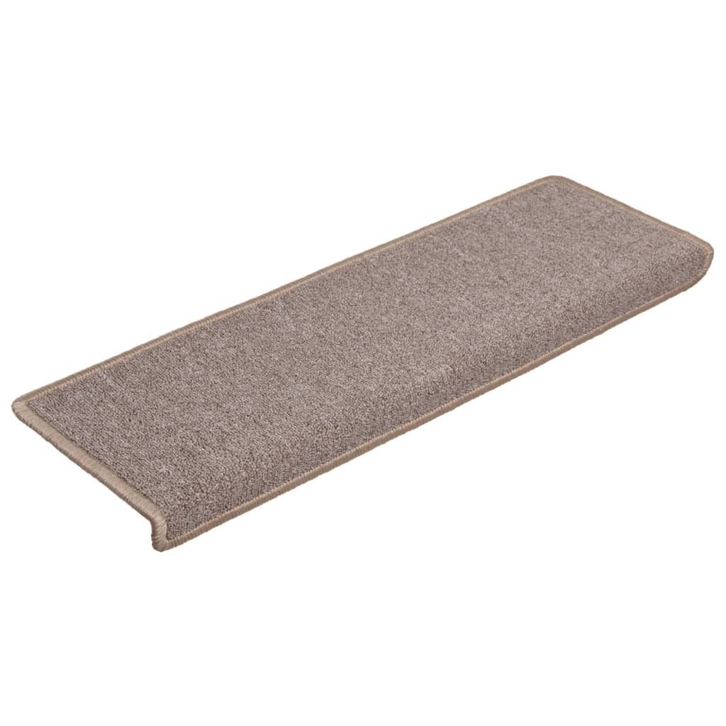 Stufenmatte Stufenmatten 15 Stk. 65x21x4 cm Hellbraun Rechteckiger Rand