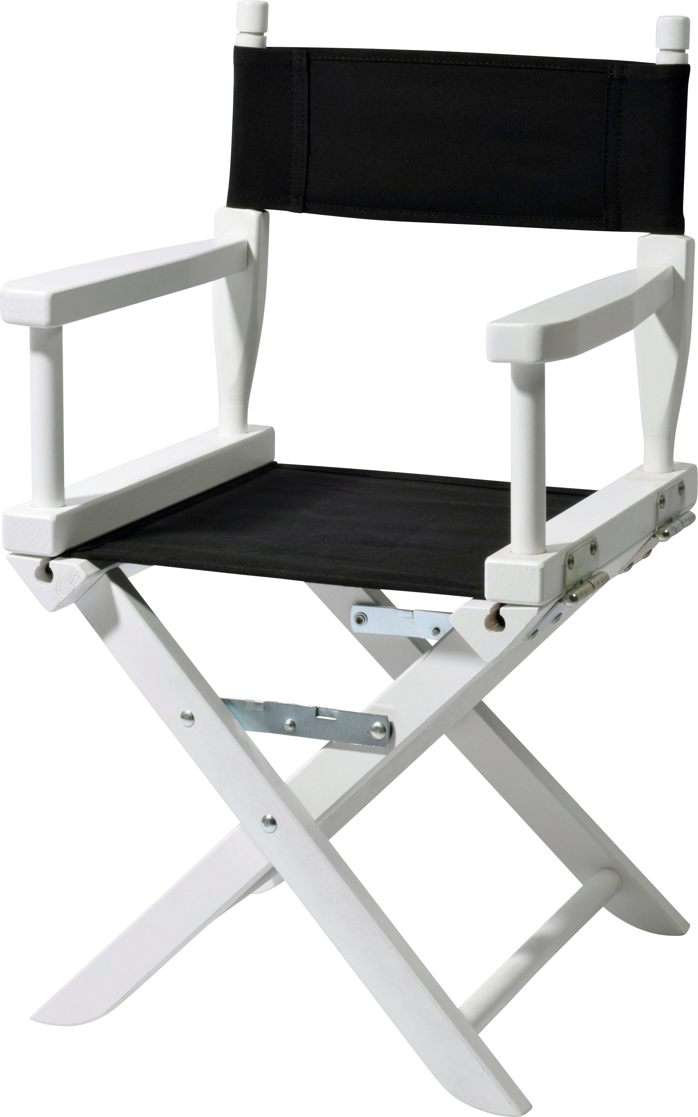 dobar Kinderklappstuhl Mini-Regiestuhl, aus klappbar, Stuhl lackiertem BxLxH: cm, Der und 35x33x62 widerstandsfähig weiß besteht ist Kiefernholz sehr