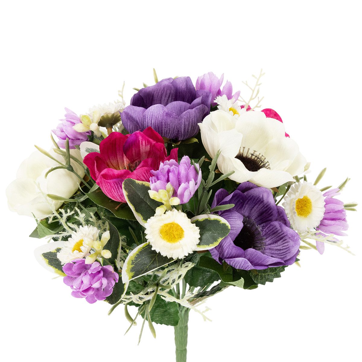 Kunstblumenstrauß Kunstblumenstrauß Anemone für elegante Frühlingsdekoration, Florists Products, Höhe 26 cm