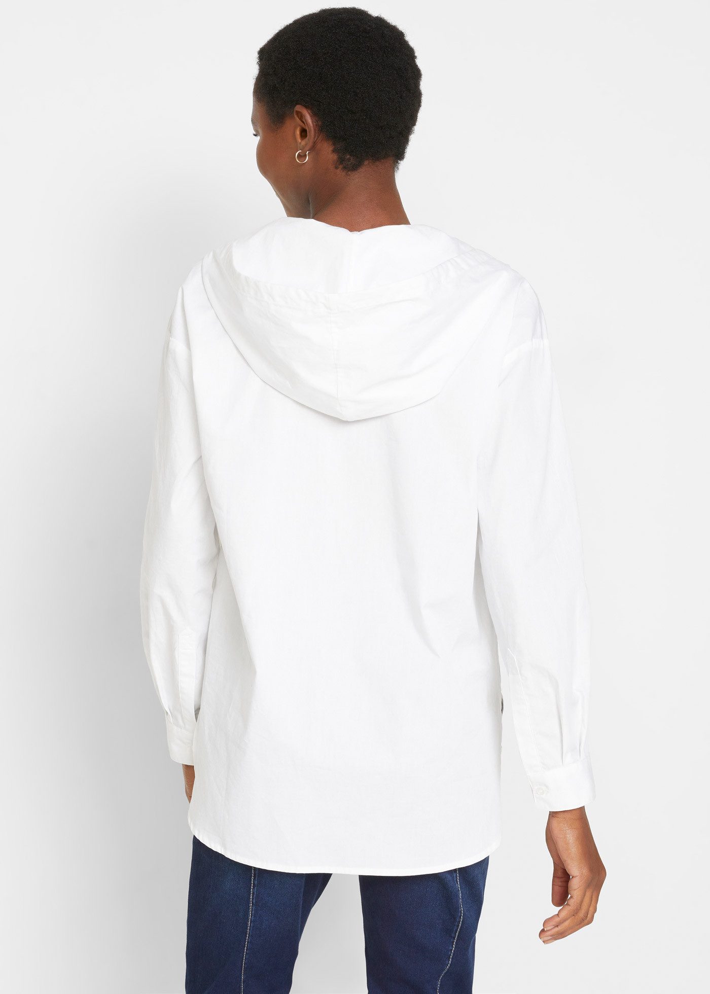 bonprix Tunika (1-tlg) mit Kapuze, lässig geschnitten, mit langem Arm günstig online kaufen