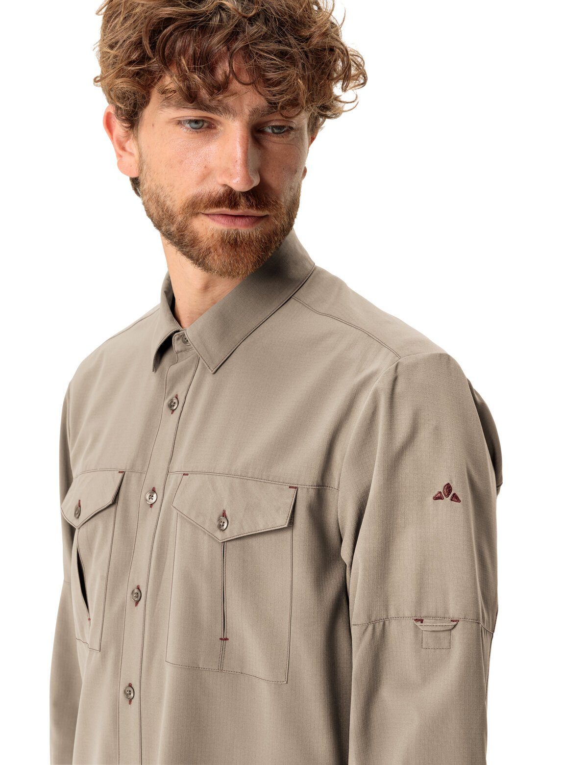VAUDE Funktionshemd Men's Rosemoor LS Shirt II (1-tlg) atmungsaktives und pflegeleichtes Hemd