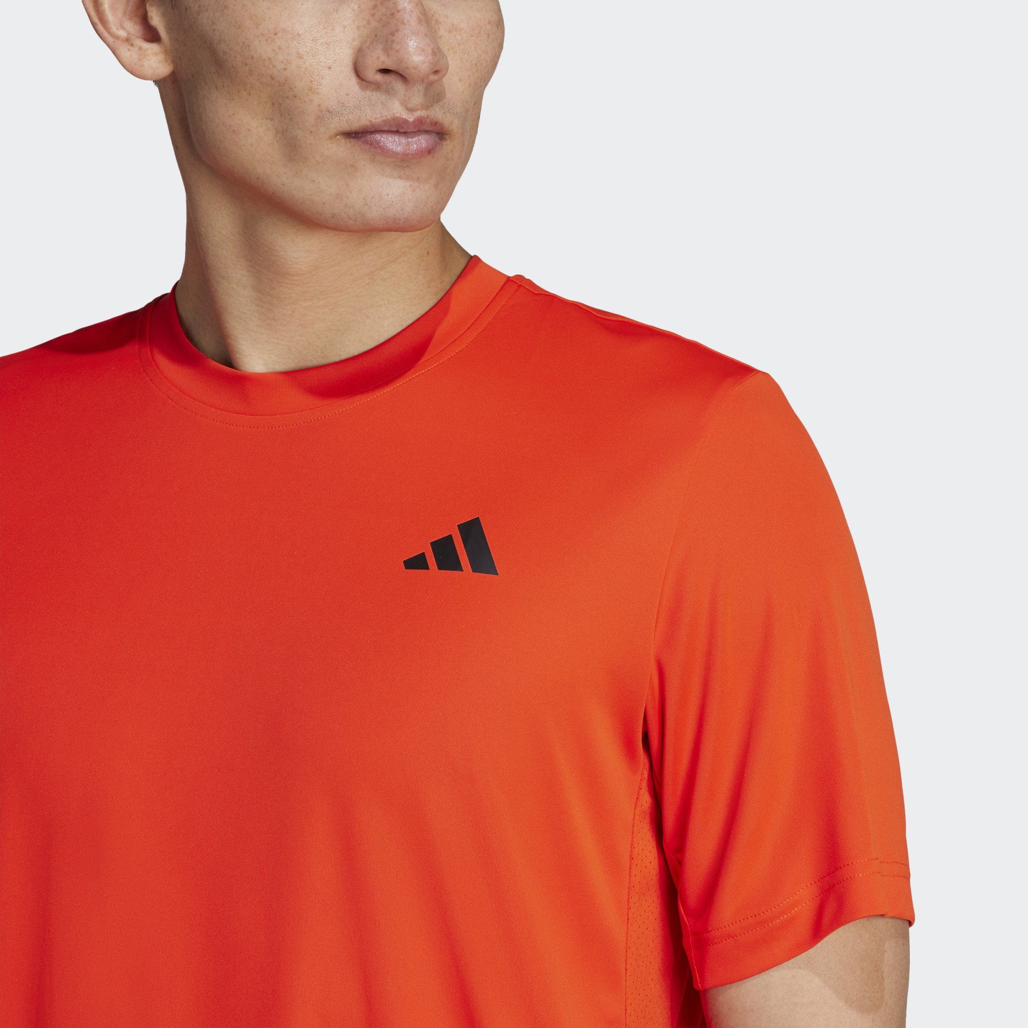 Funktionsshirt adidas Orange TENNIS CLUB 3-STREIFEN T-SHIRT Performance Bold