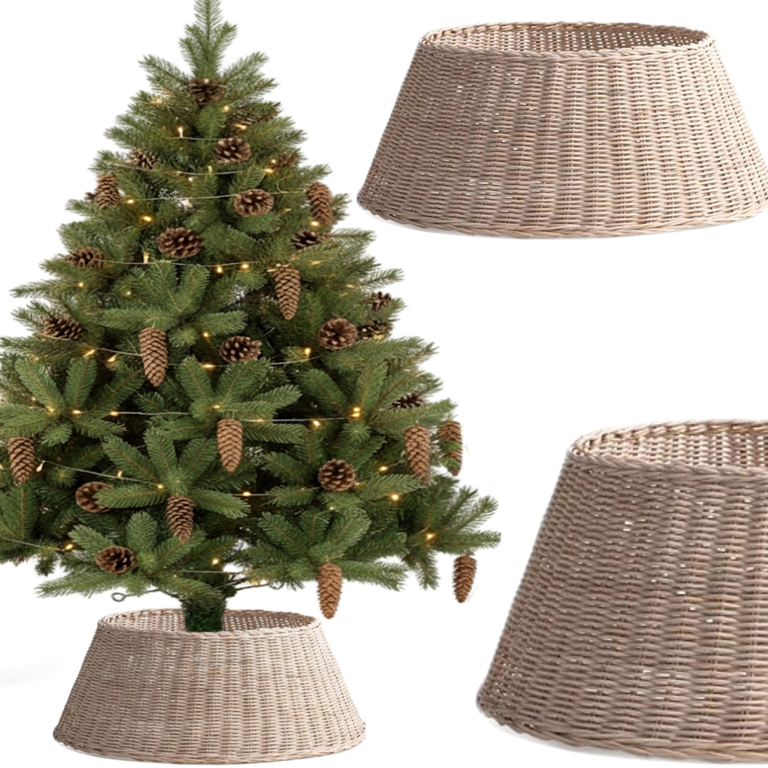 COIL Weihnachtsbaumdecke Weihnachtsbaumabdeckung, Weihnachtsbaumrock, Weihnachtsbaumständer, oval, rechteckig, Durchmesser ab 56 cm