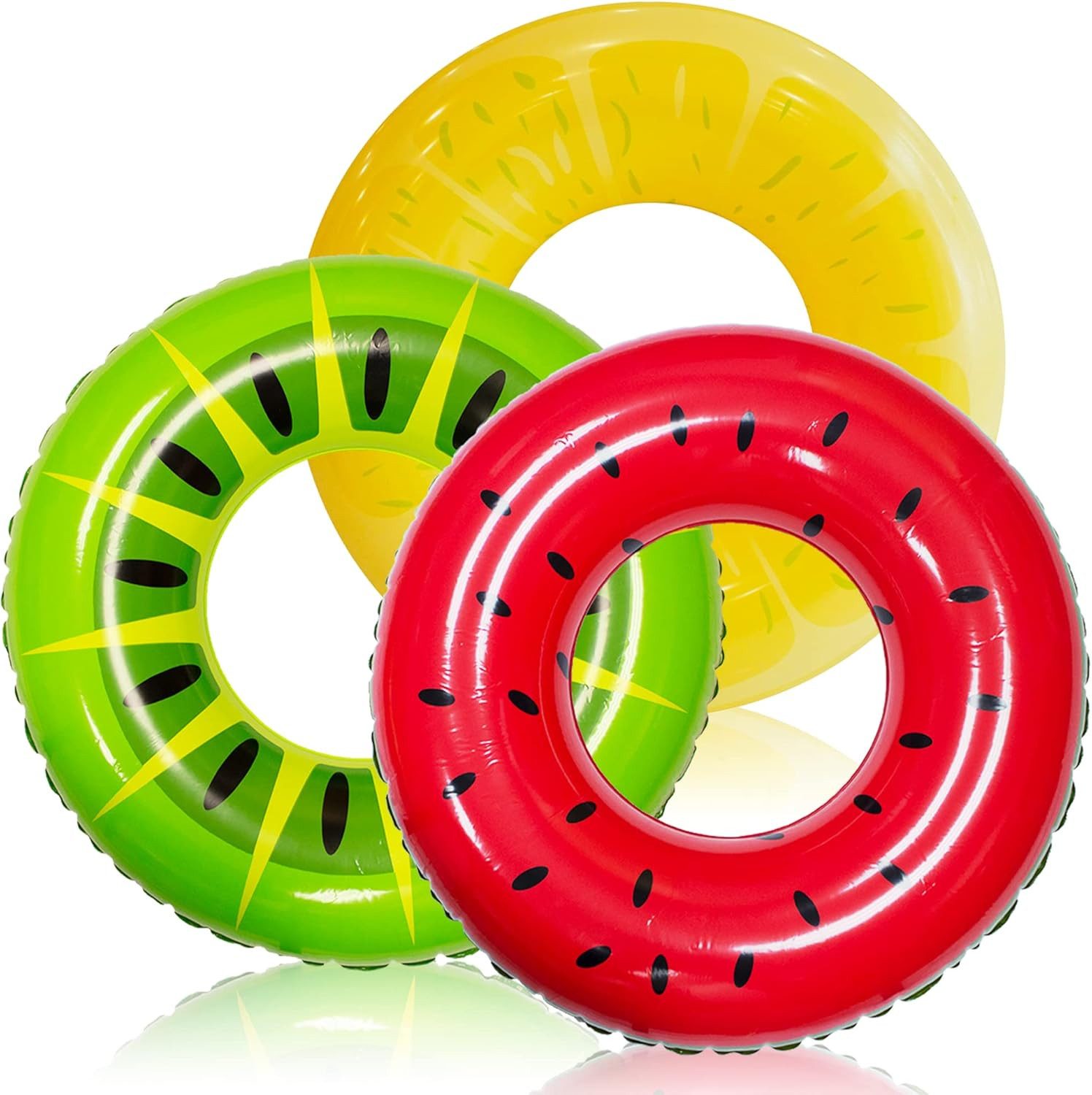 FELIXLEO Inflatable SUP-Board 3er Set Aufblasbarer Schwimmreifen Glitzer 82,5cm Pool Sommer., (1 tlg)