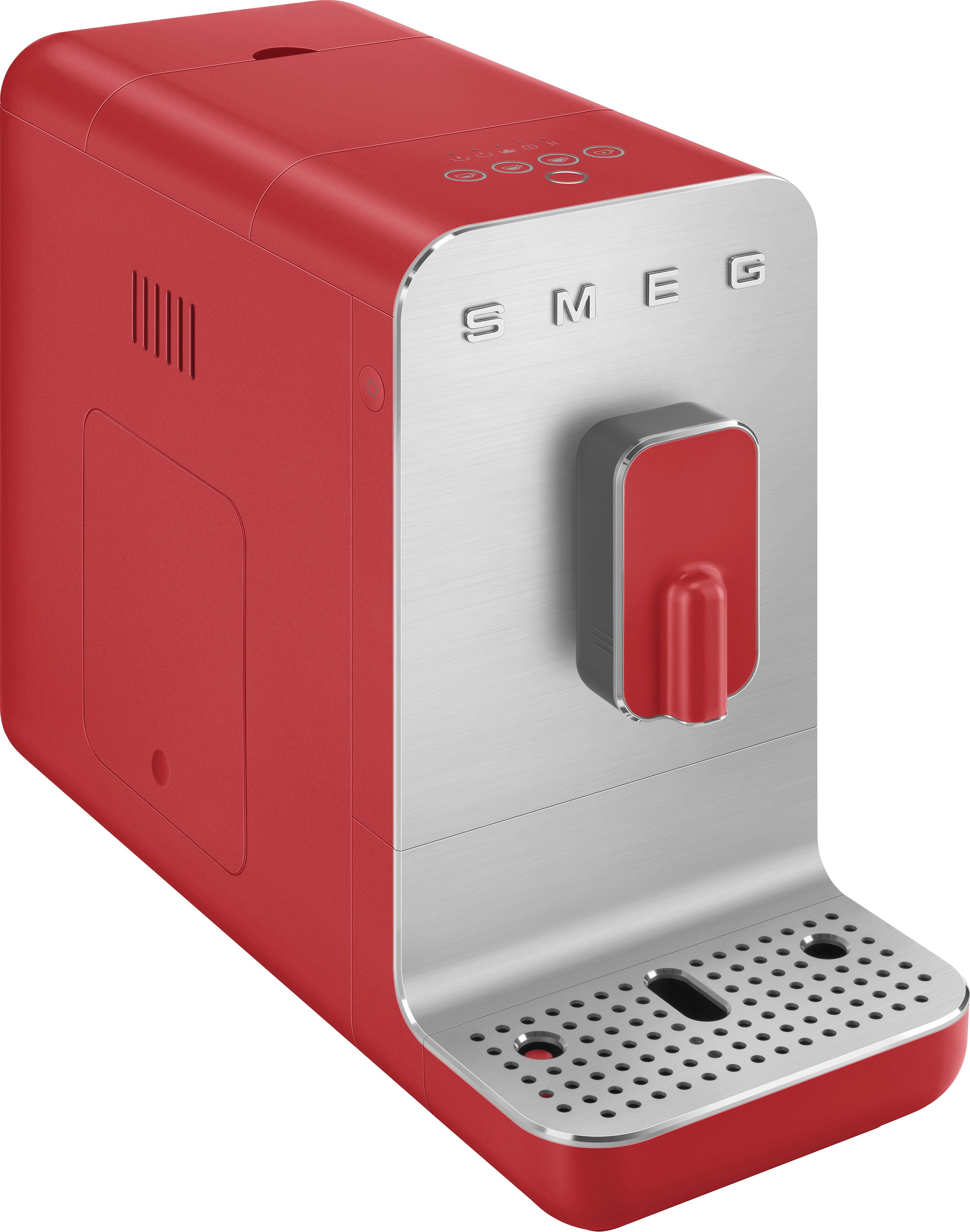 Smeg Kaffeevollautomat BCC01RDMEU, Herausnehmbare Brüheinheit matt BCC01RDMEU Rot