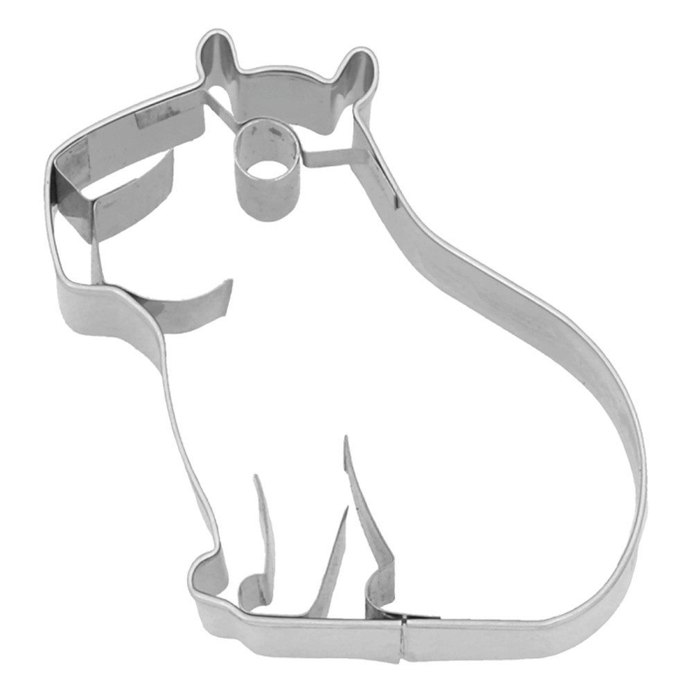RBV Birkmann Ausstechform Ausstechform Wasserschwein Capybara 6,5 cm silber, Edelstahl, Innenprägung