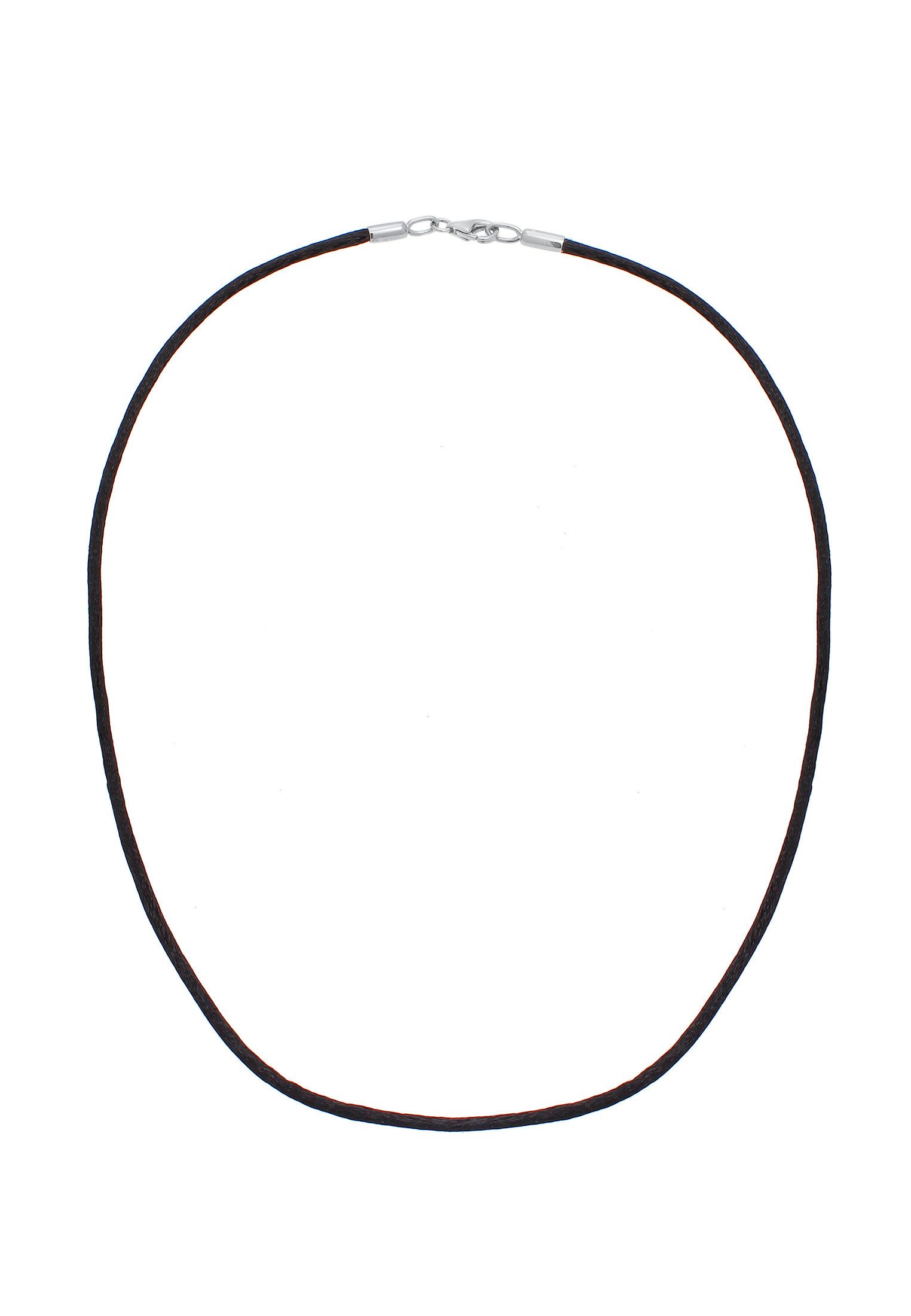Nenalina Kette ohne Anhänger Seidenband Kette Basic Kombinierbar 925 Silber