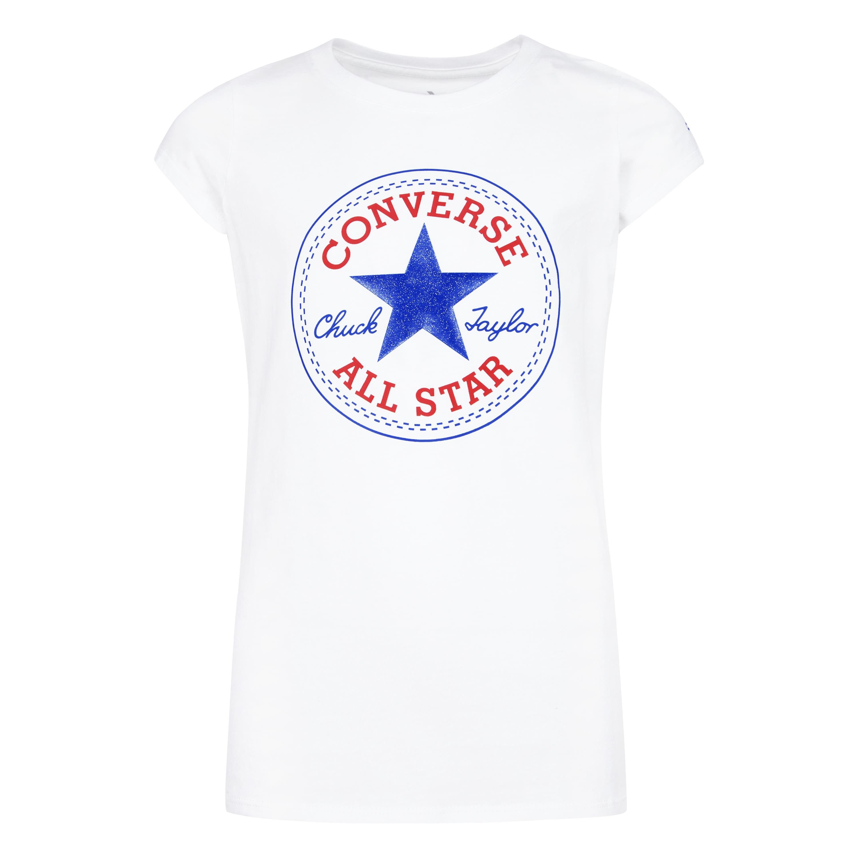 Converse T-Shirt CNVG TIMELS CHUCK PATCH TEE für Kinder und Jugendliche, mit Rundhalsausschnitt, in normaler Länge – Bild 2 von 5