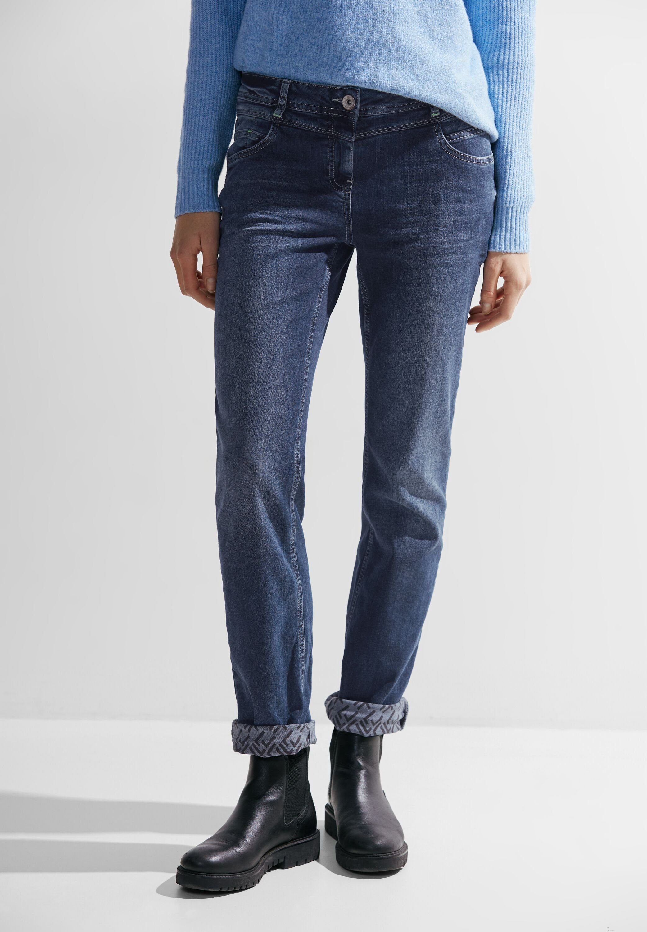 Cecil Gerade Jeans Waist Middle