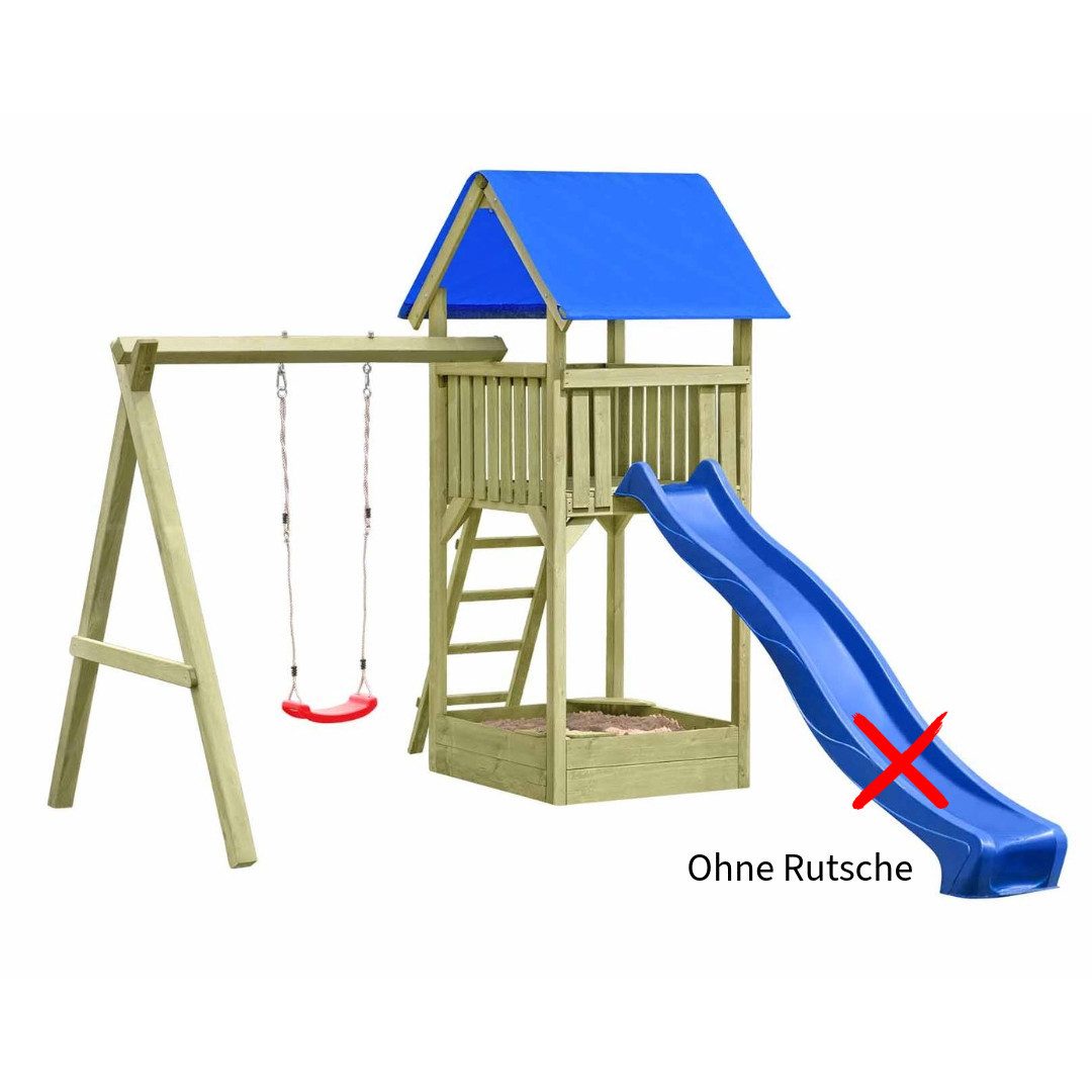 Gartenpirat Spielturm Premium S für Kinder mit Sandkasten und Schaukel TÜV Geprüft, TÜV Geprüft
