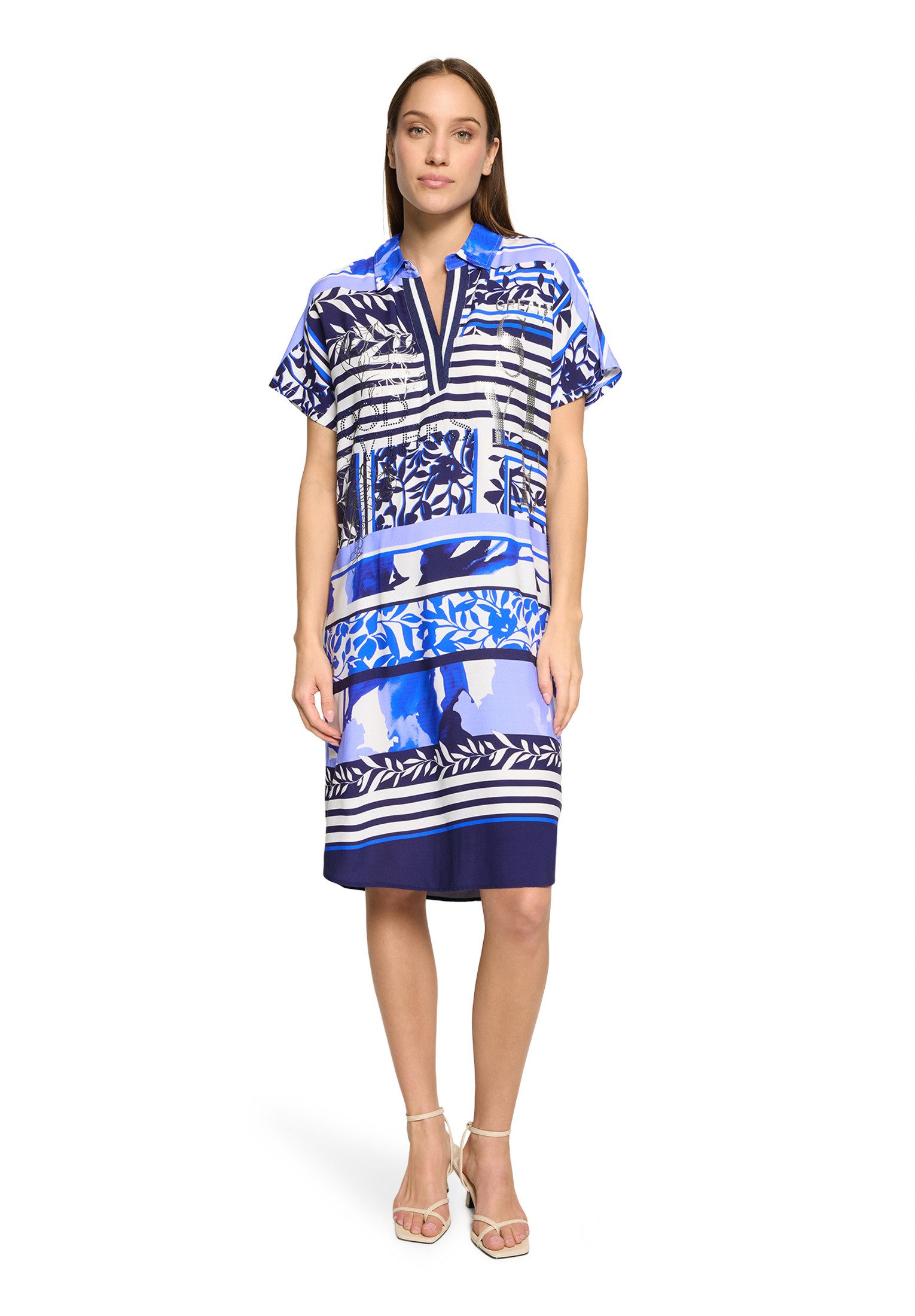 Sommerkleid Damen mit überschnittenen Ärmeln
