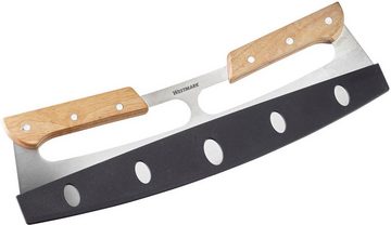 WESTMARK Pizzaschneider Pro, Wiegemesser, Edelstahl mit Holzgriff