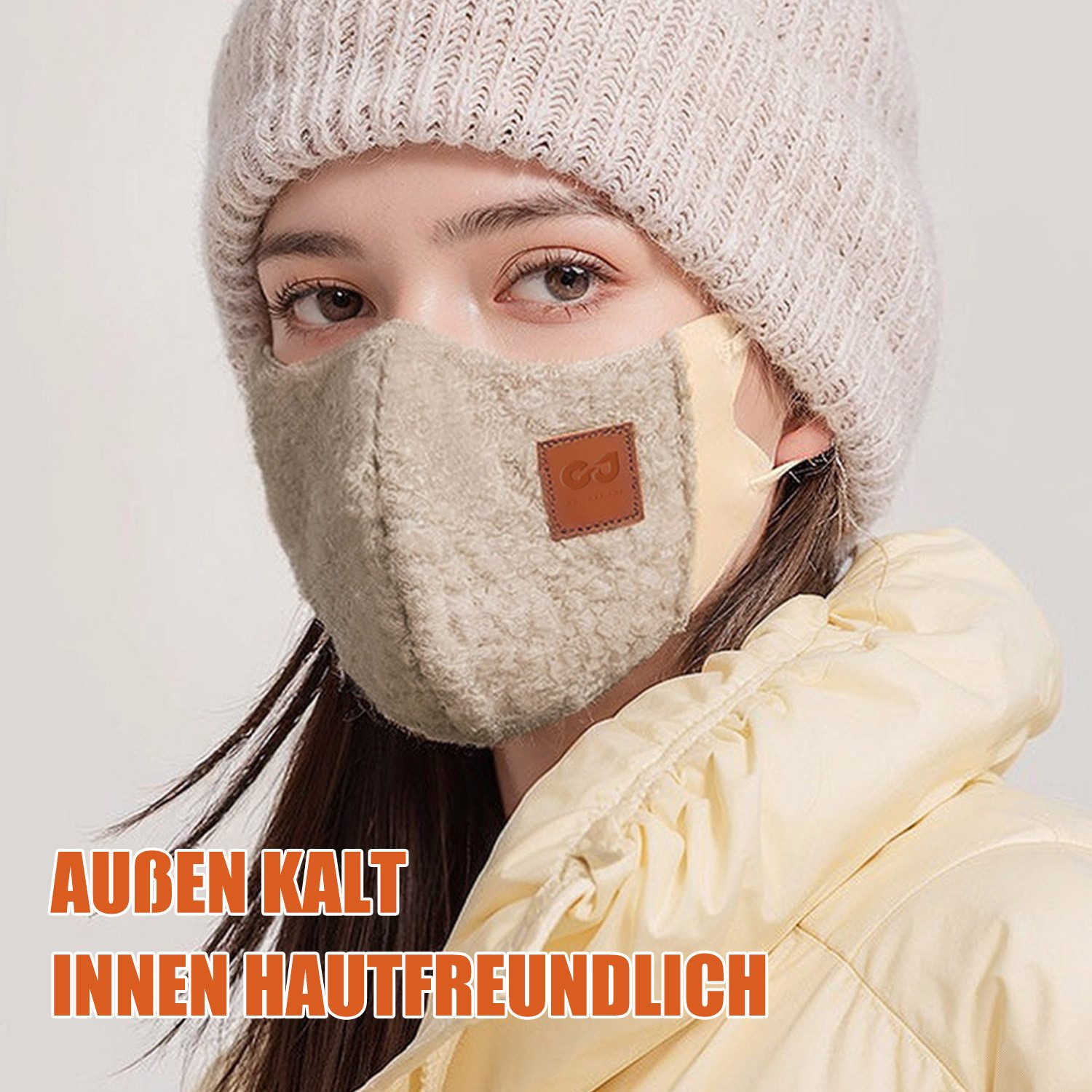 Refttenw Sturmhaube Thermo Gesichtsmaske Stoffmaske Winddichte Maske Verstellbare Wiederverwendbar und Waschbar