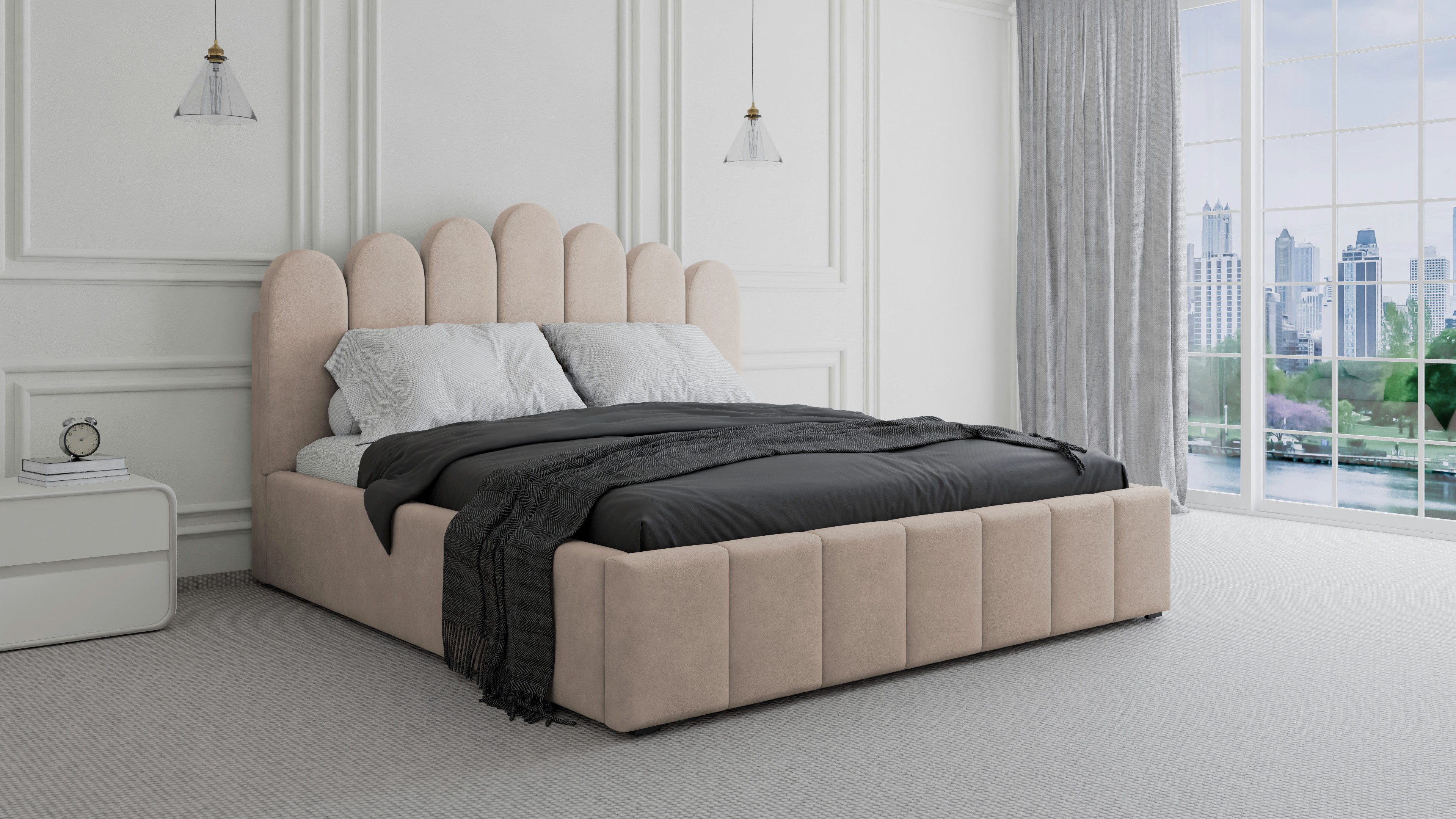 MOEBLO Polsterbett Bett 03 (Double Doppelbett günstig online kaufen